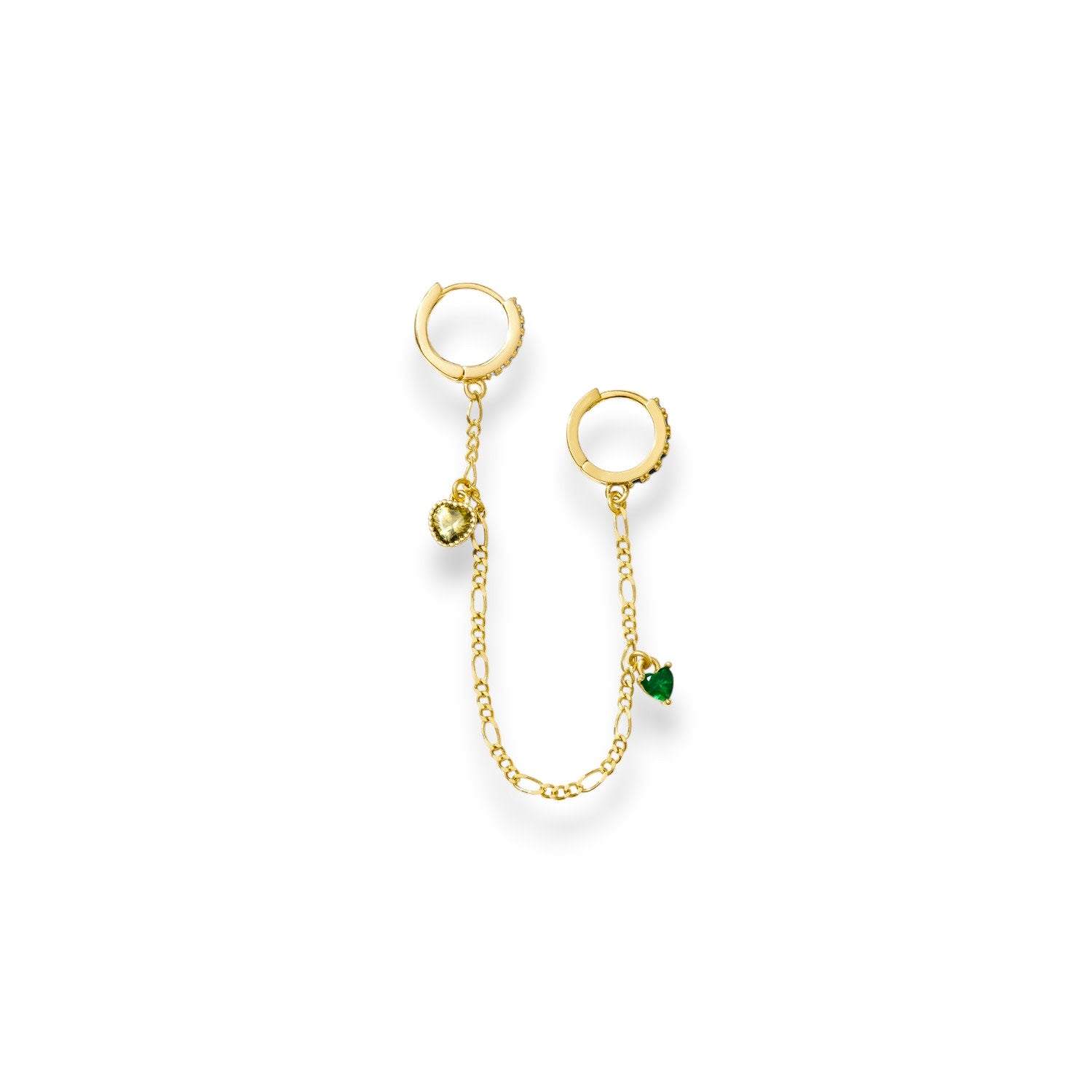 Envy Heart Charm Chain Huggie