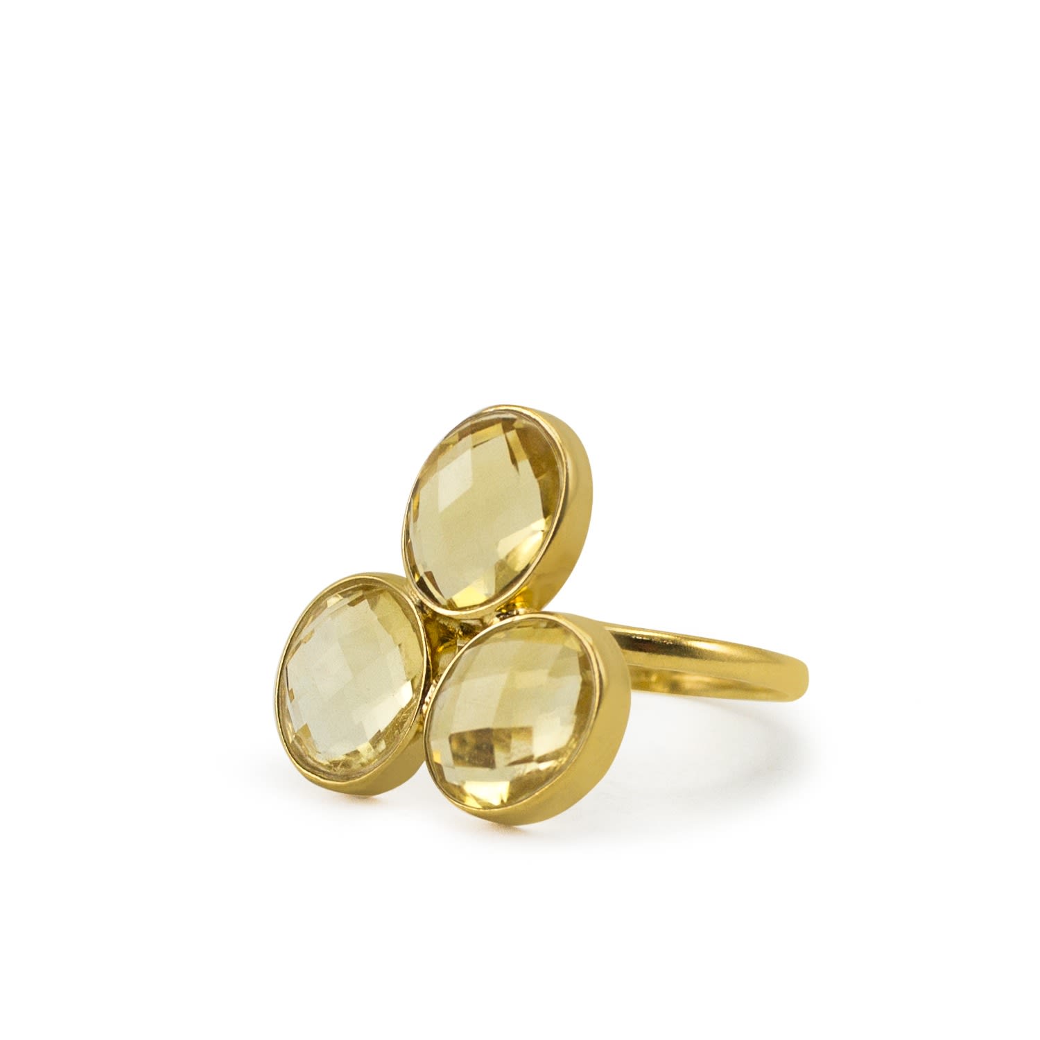 Capri Citrine Gold Ring