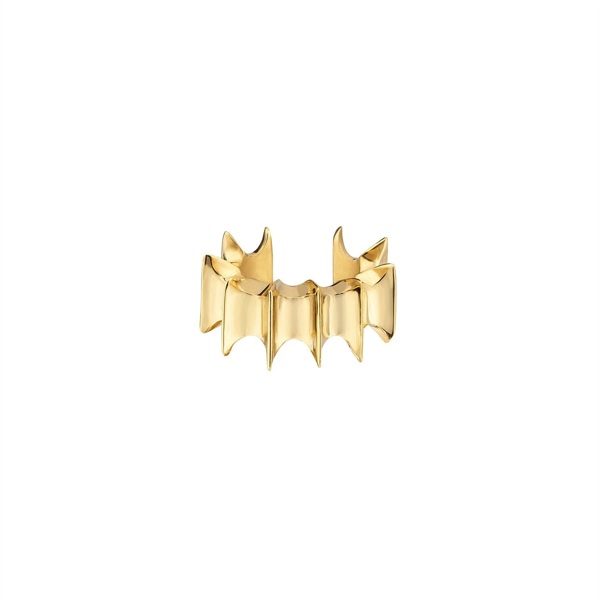 Roxy Geometric Sculptural 18K Gold Ear Cuff