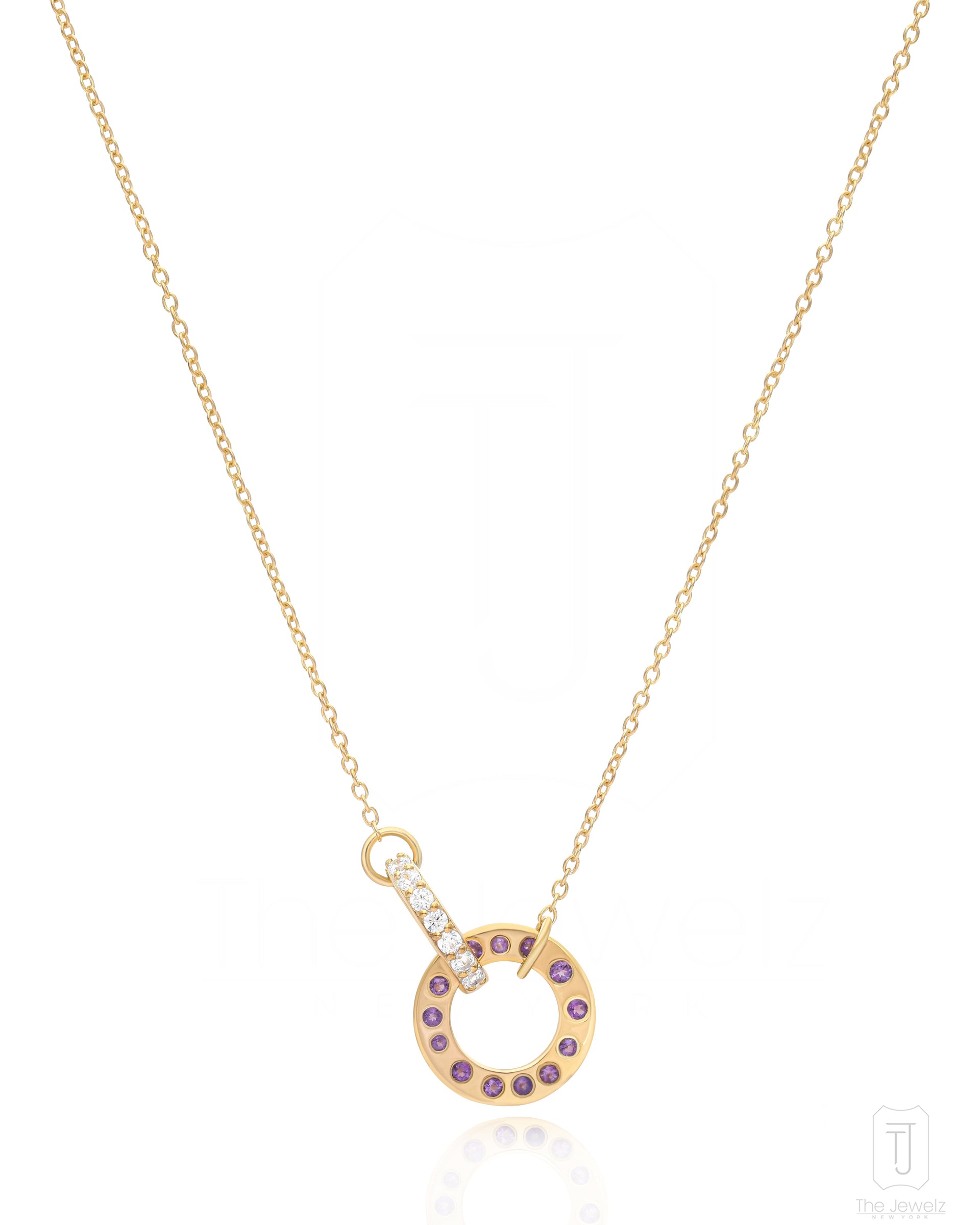 Eraya Better Together Amethyst 925 Silver Pendant For Her