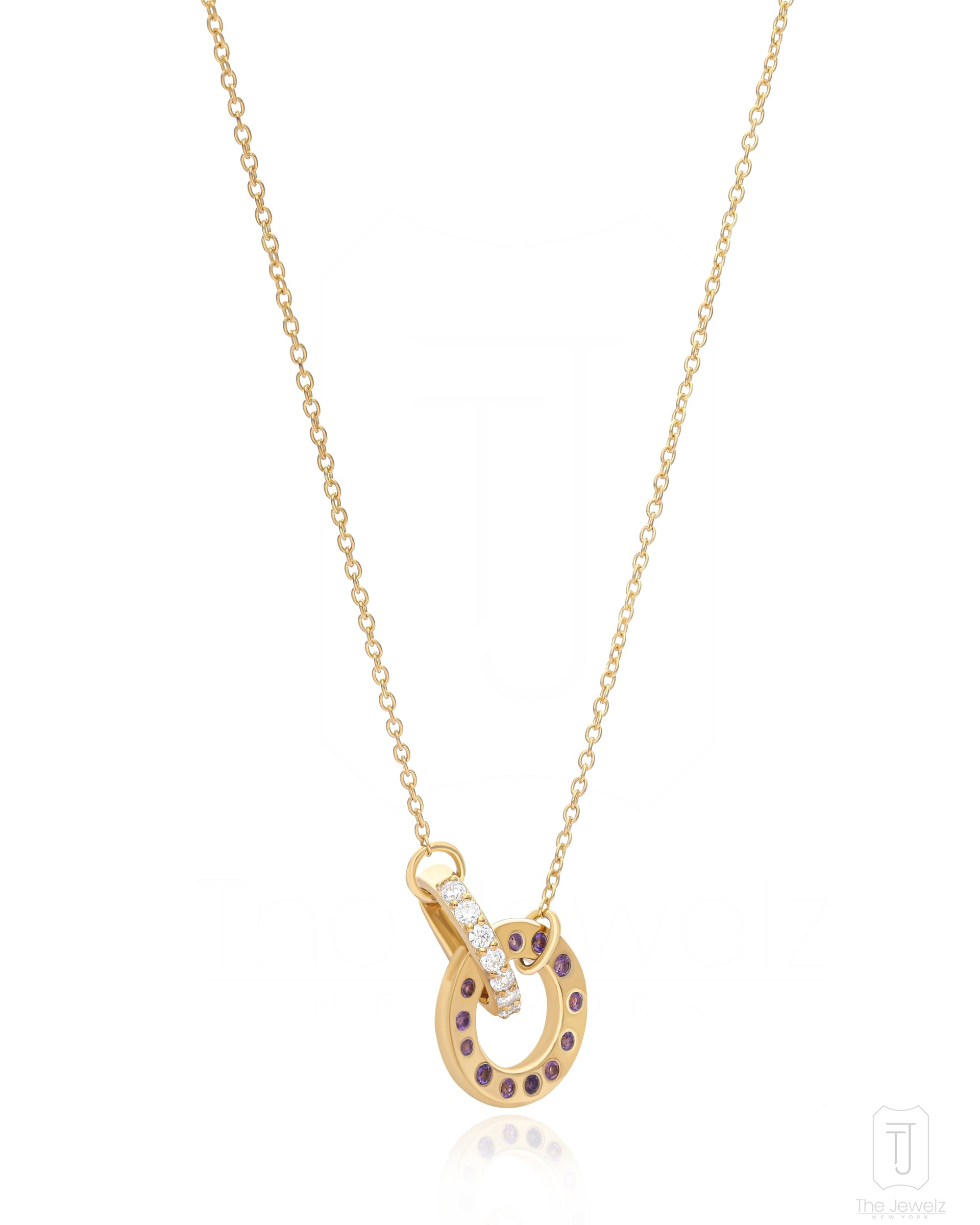 Eraya Better Together Amethyst 925 Silver Pendant For Her
