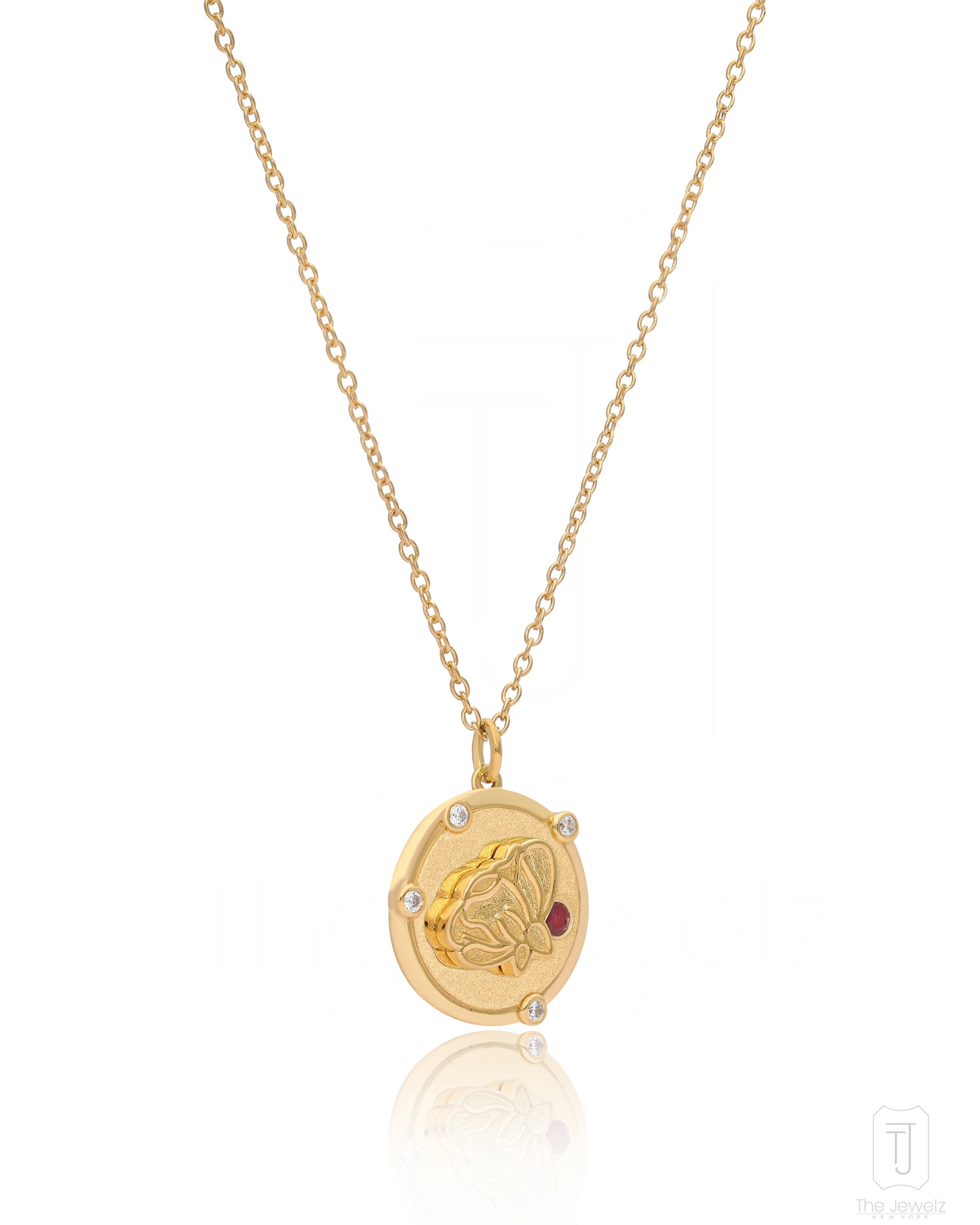 Eraya Bloom 925 Silver Medallion Pendant For Women's