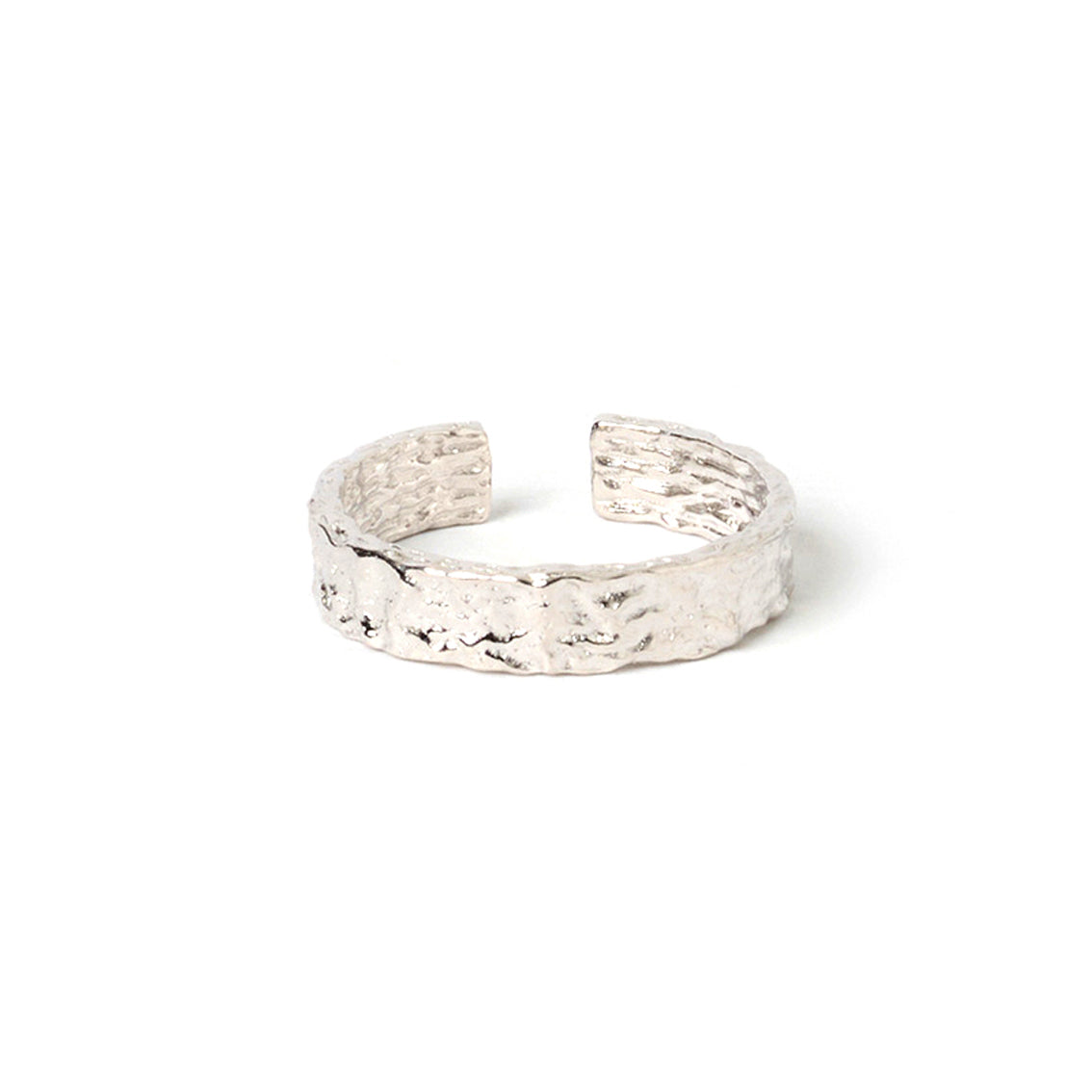 Eros Textured Ring Sterling Silver