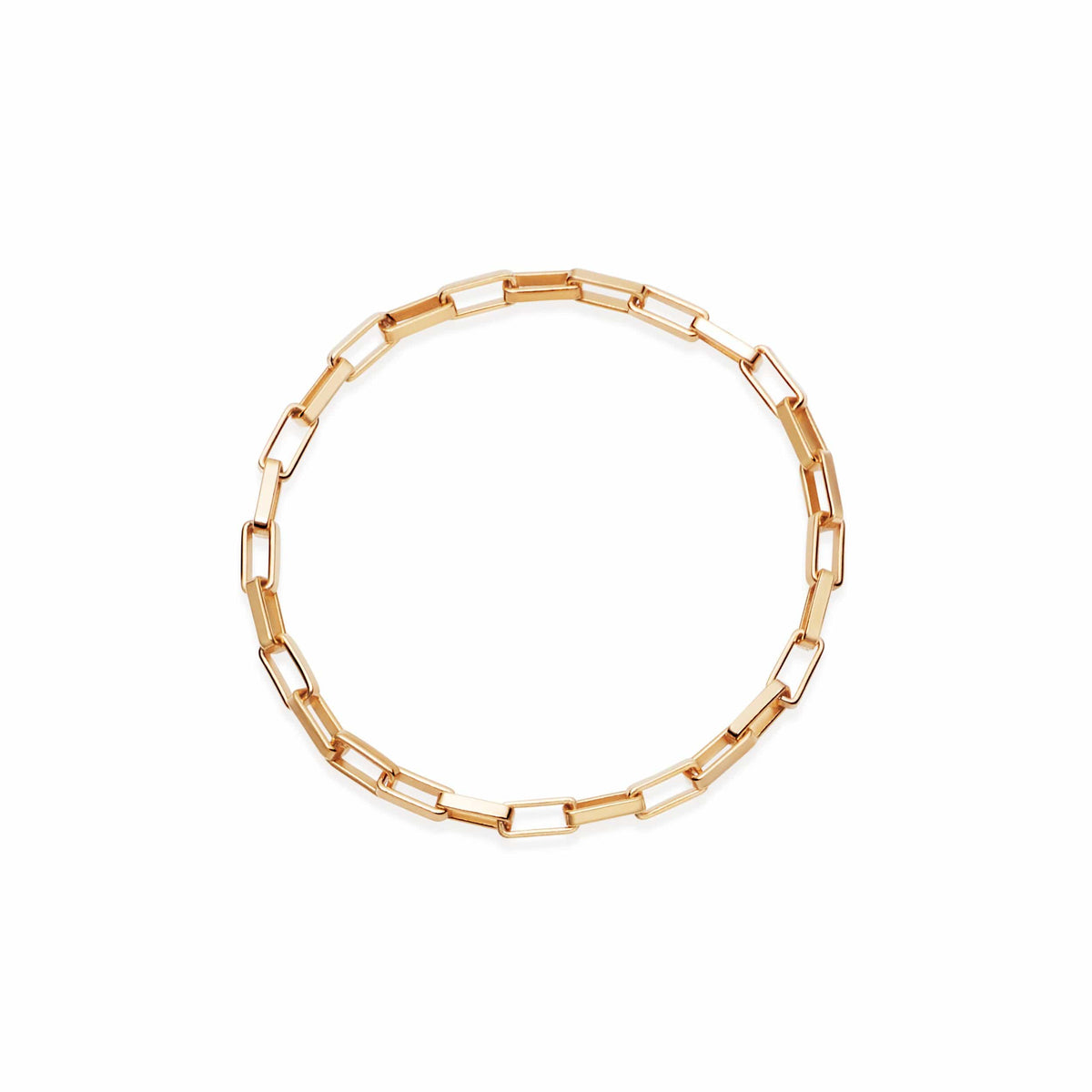 Estée Lalonde Delicate Box Chain Ring 18ct Gold Plate