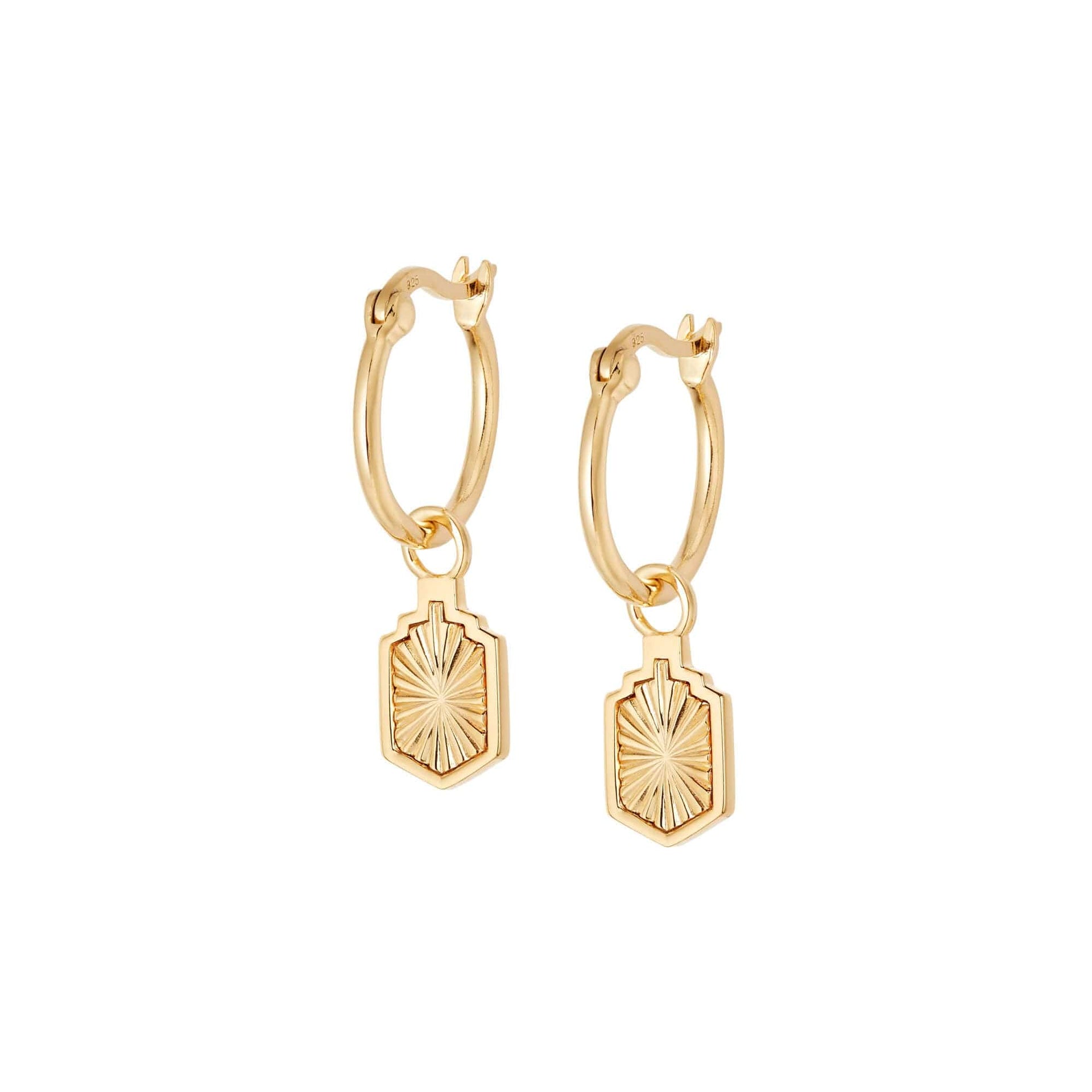 estee-lalonde-sunburst-shield-charm-earrings-18ct-gold-plated-sterling-silver-daisy-london