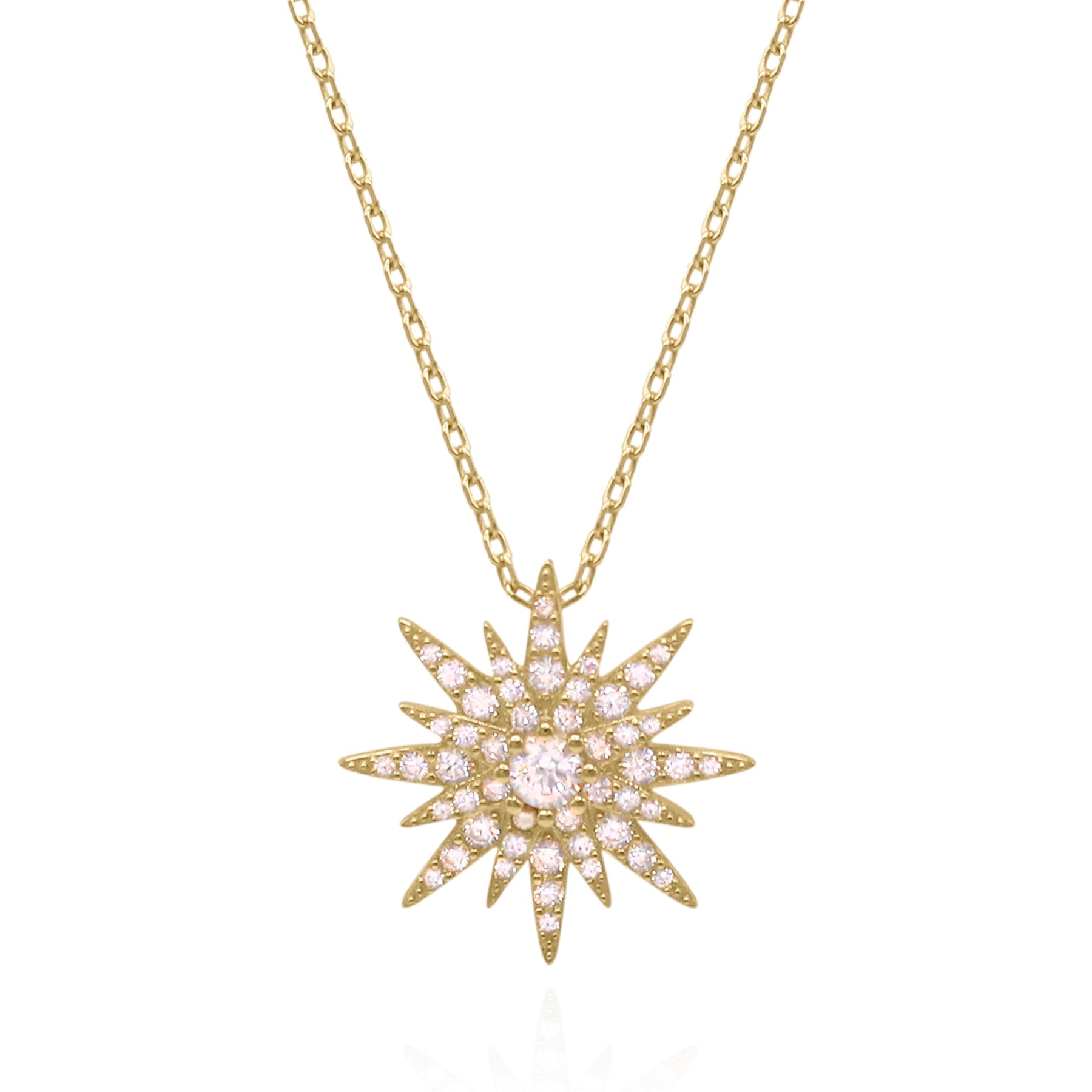Estella Starburst Necklace | Gold Plated