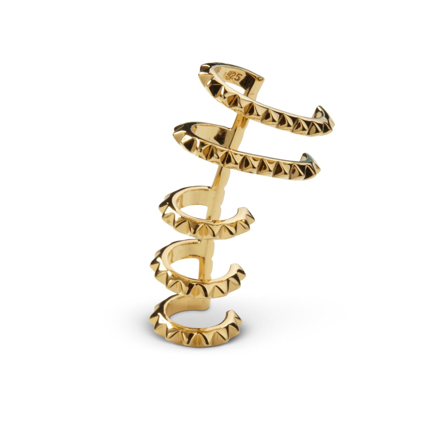 Croc Ear Cuff Yellow Gold