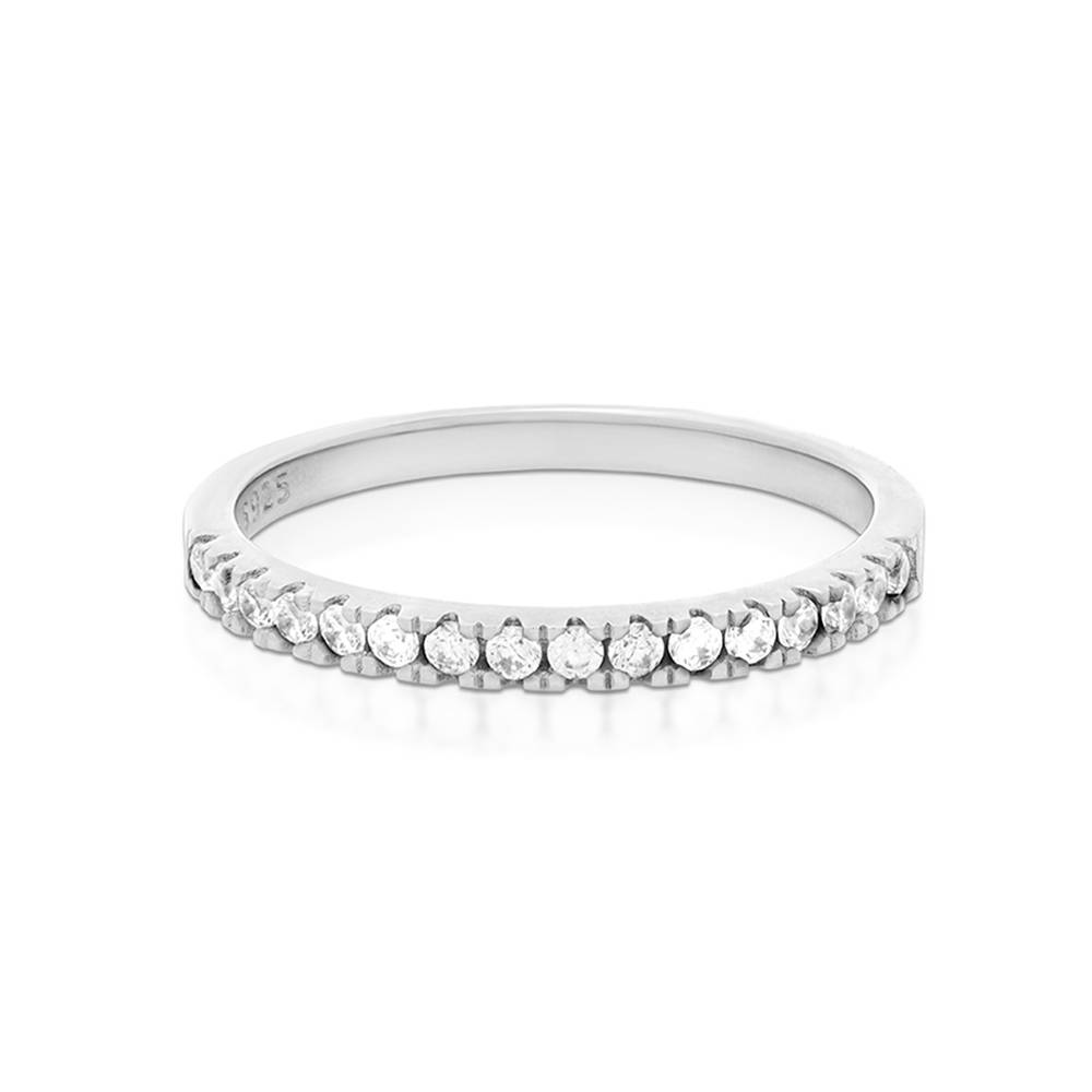 Eternal Classic Tennis Ring in Silver with Cubic Zirconia