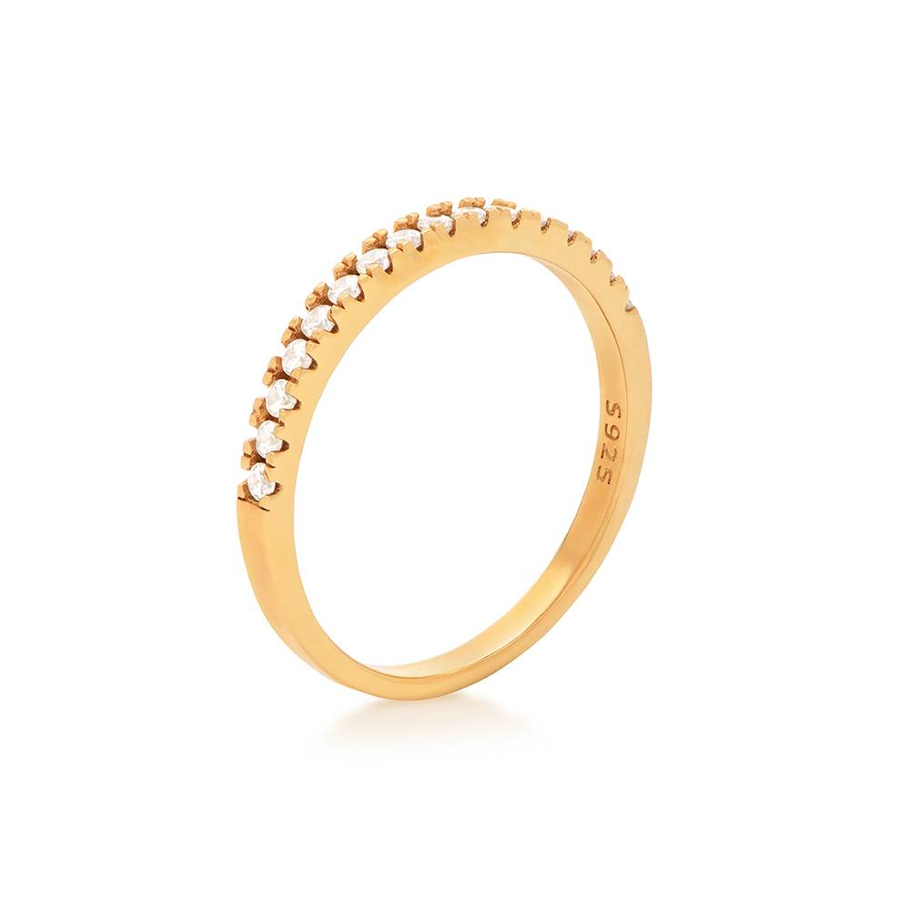 Eternal Classic Tennis Ring in Vermeil with Cubic Zirconia