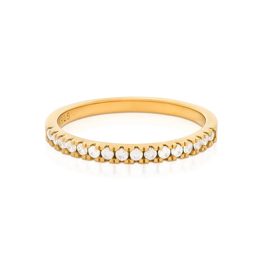 Eternal Classic Tennis Ring in Vermeil with Cubic Zirconia