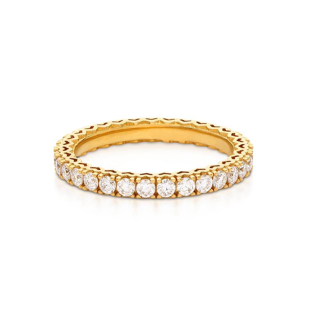 Eternal Shine Tennis Ring in Vermeil with Cubic Zirconia