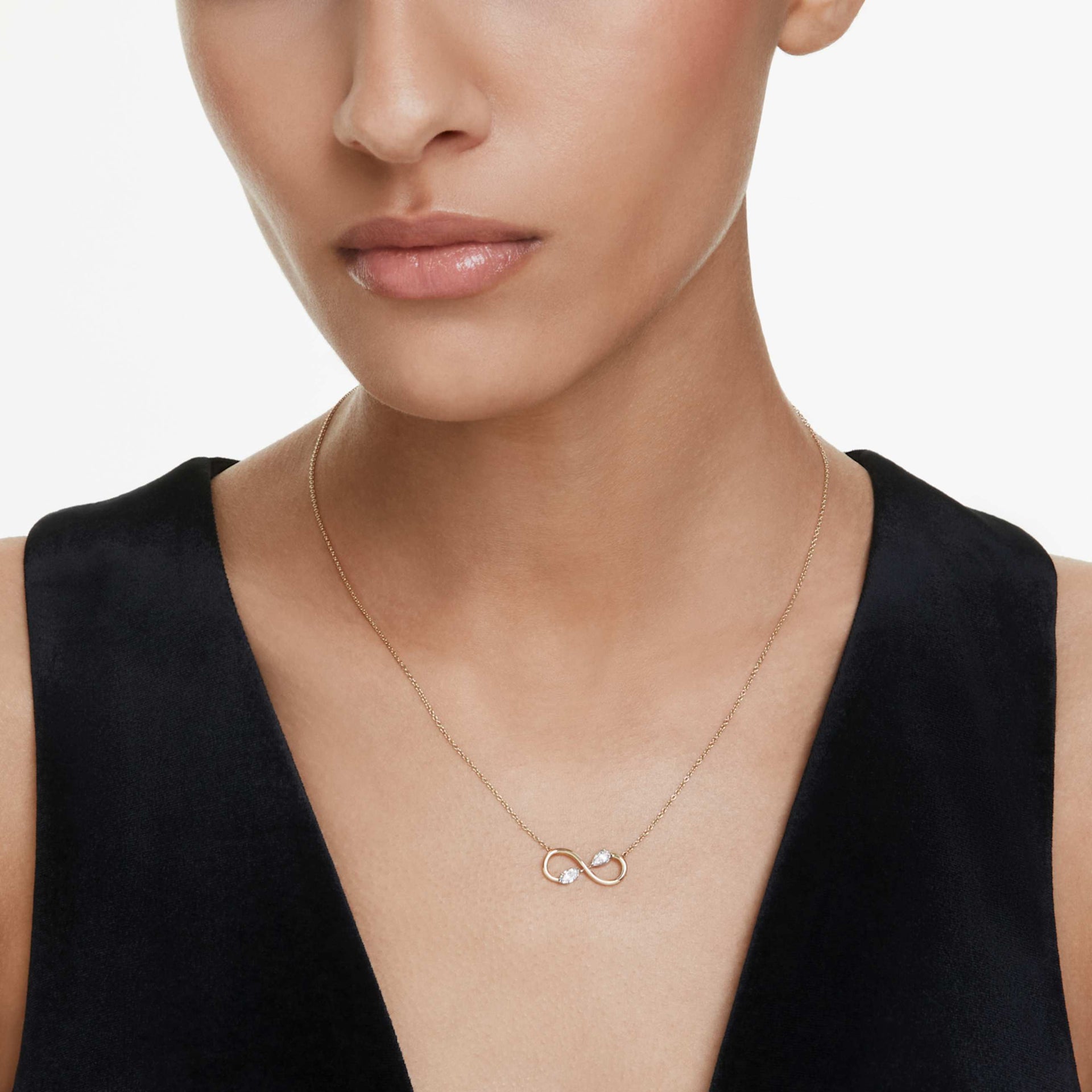 ETERNITY PENDANT LAB GROWN DIAMONDS 0 35 CT TW MIXED SHAPES 14K YELLOW GOLD