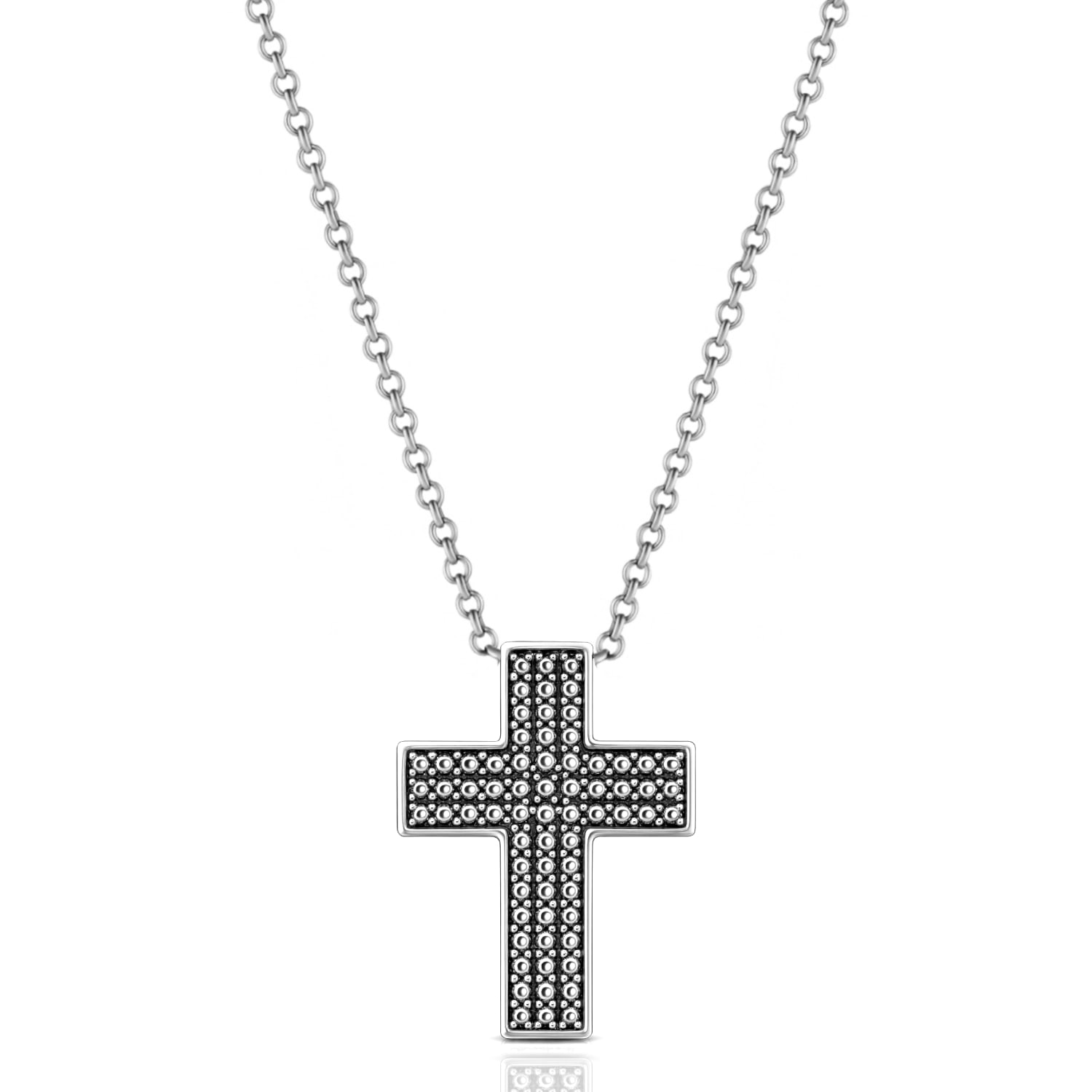 Ethereal Cross Necklace In Sterling Silver - Elegant Jewelry For Women