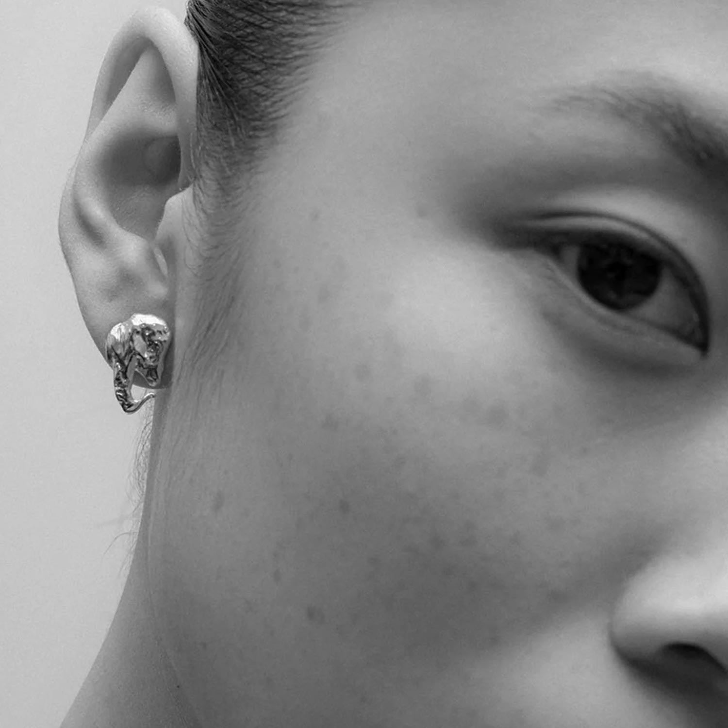 Euphoria Elephant Earrings Silver