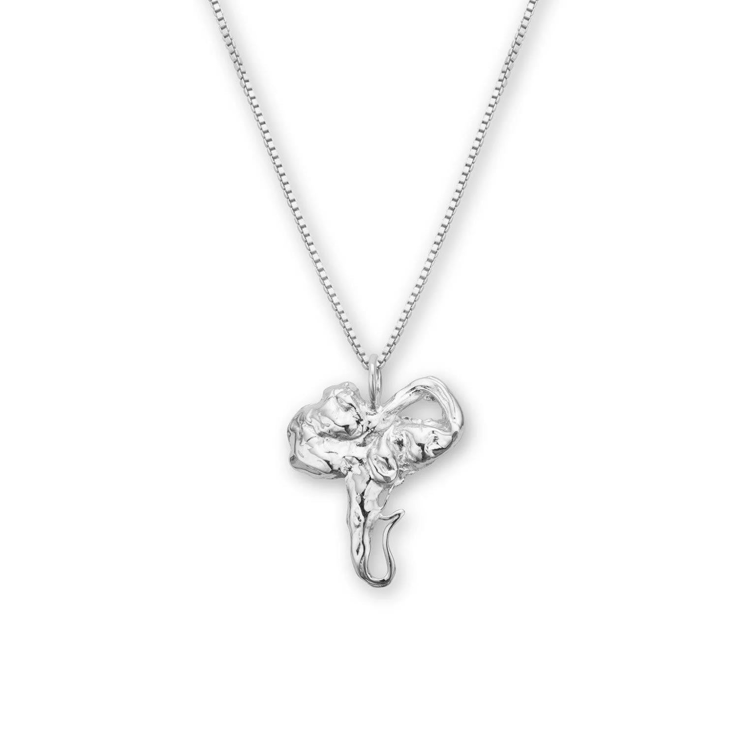 Euphoria Elephant Necklace Silver