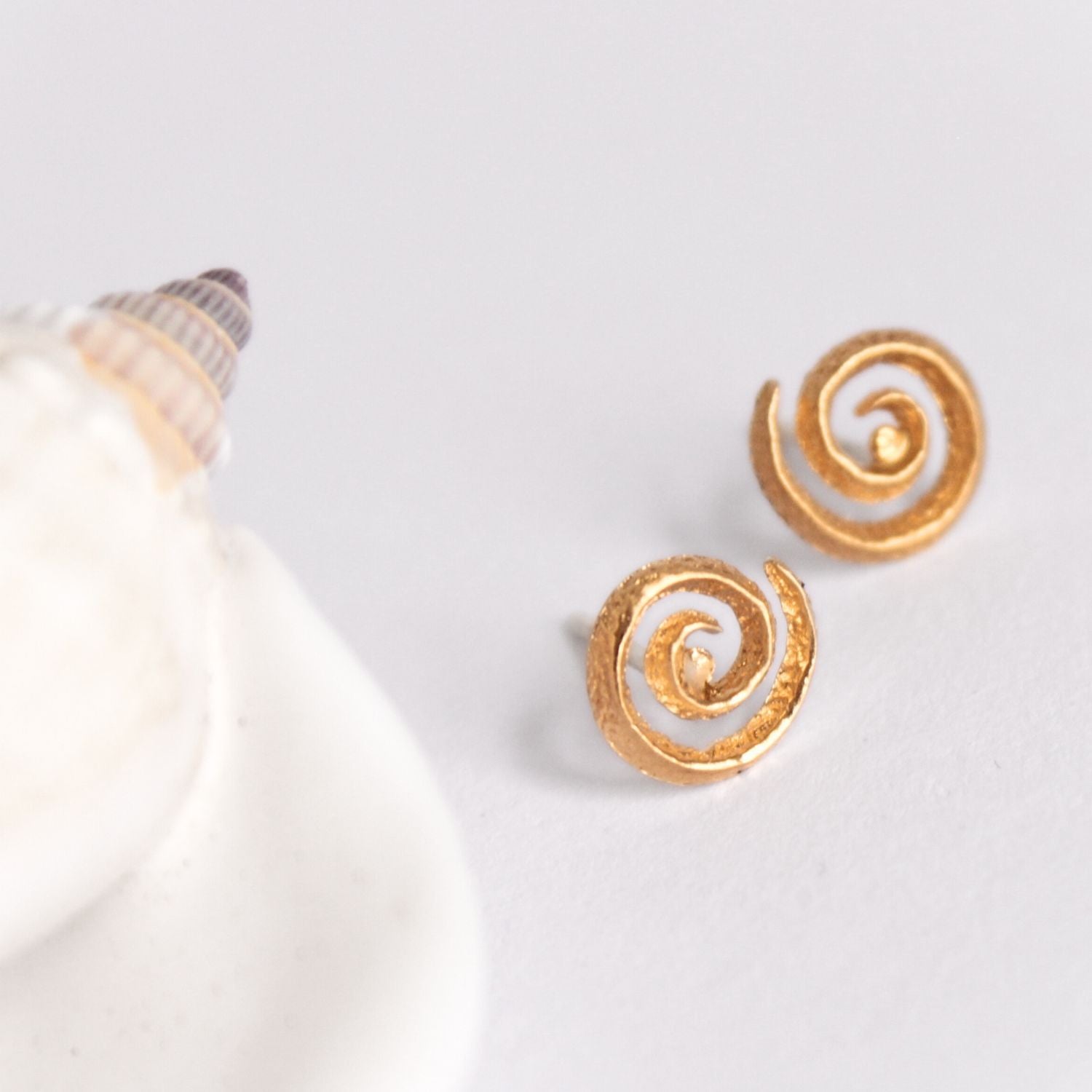 Eureka Gold Stud Earrings