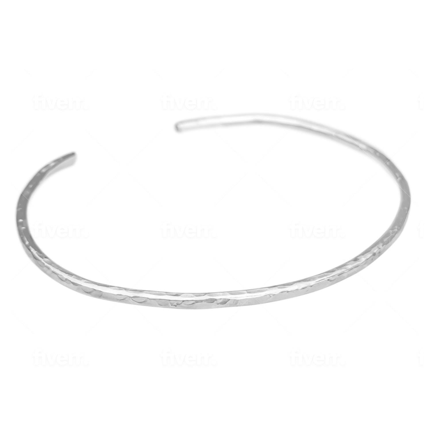 Eva Hammered Sterling Silver Cuff Bracelet