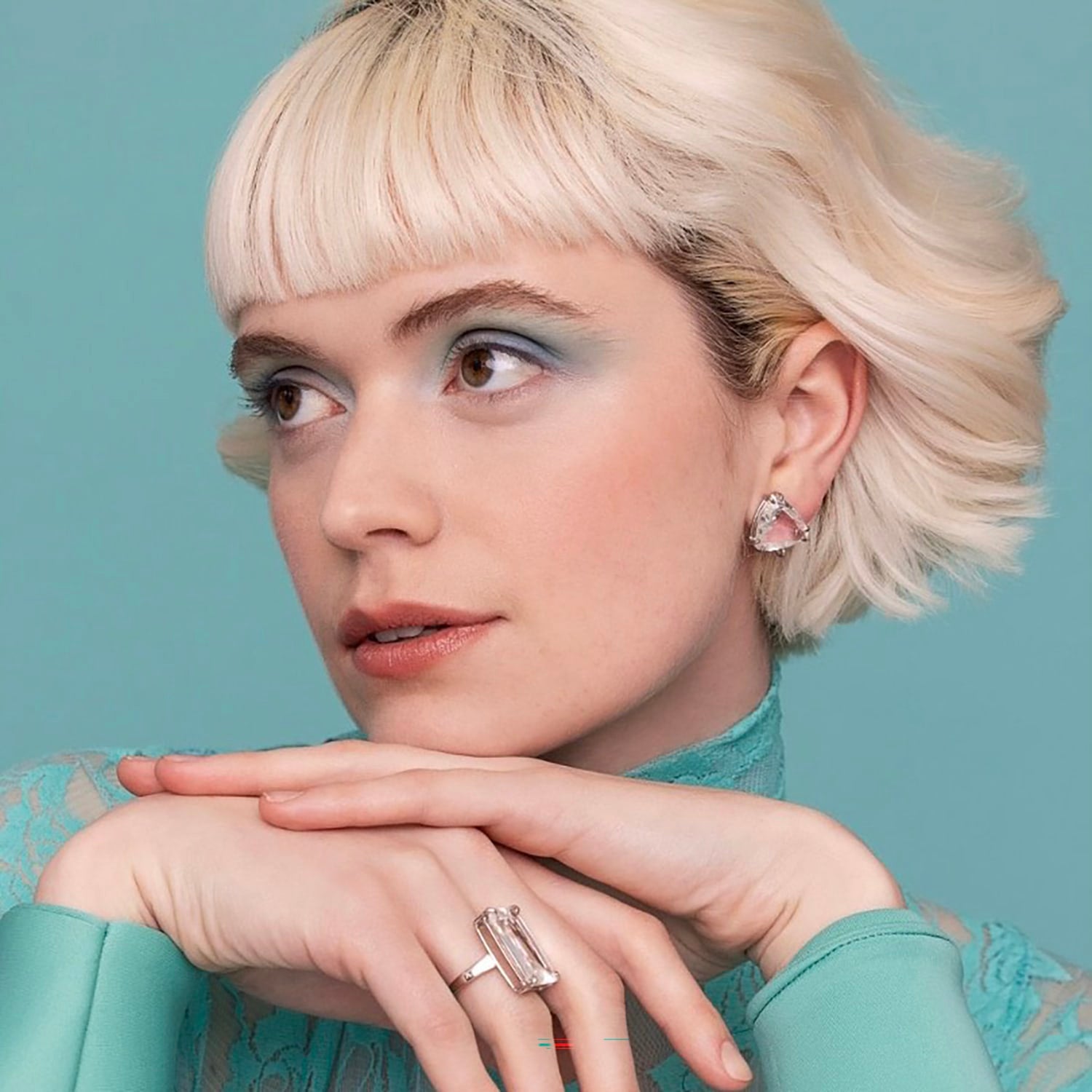 Eva Studs Clear Quartz