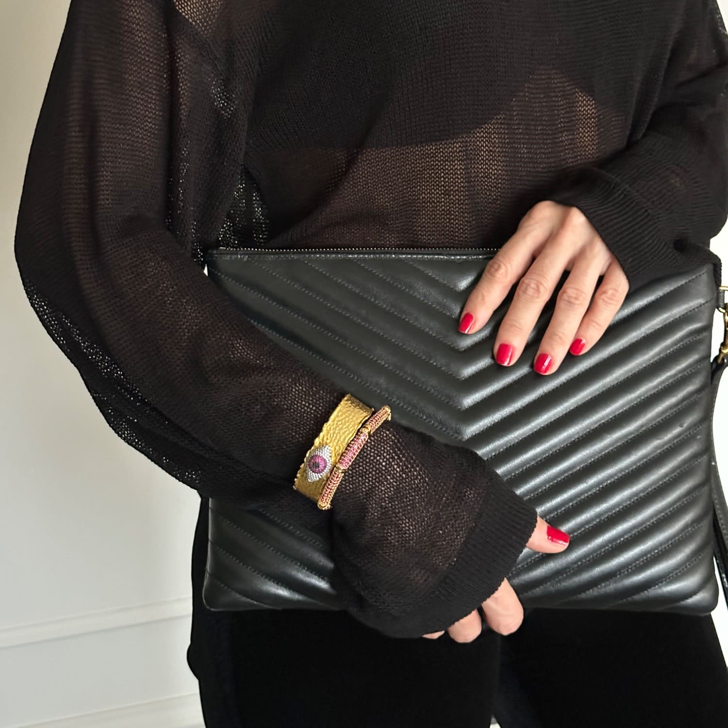 Evil Eye Gold Zircon Bracelet