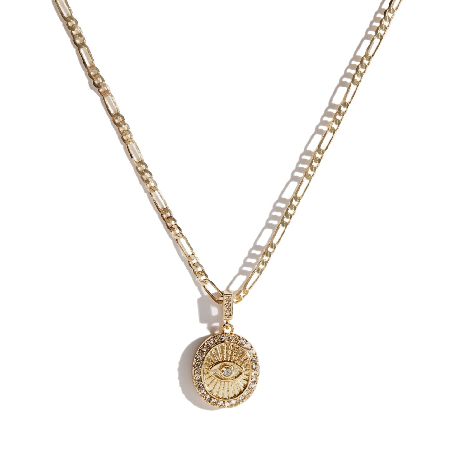 Evil Eye Necklace Gold