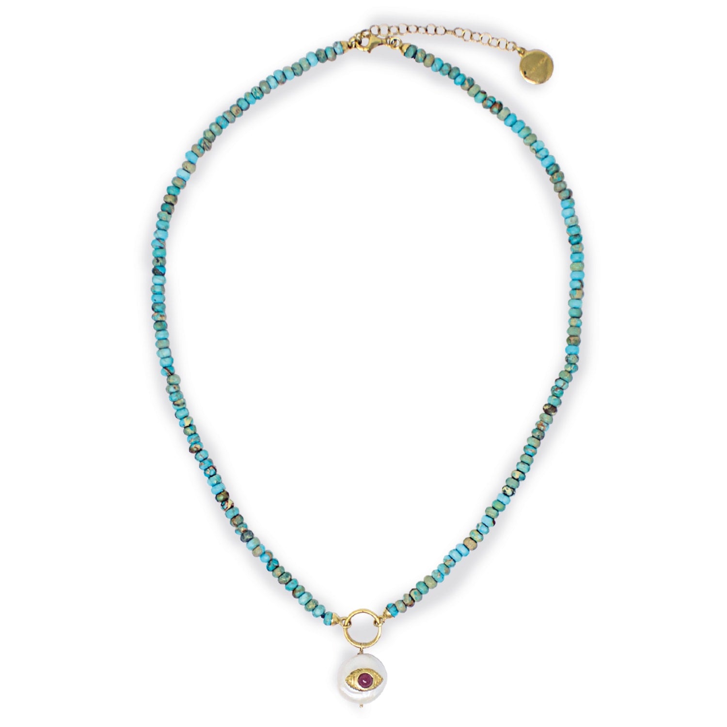 Evil Eye Necklace In Turquoise