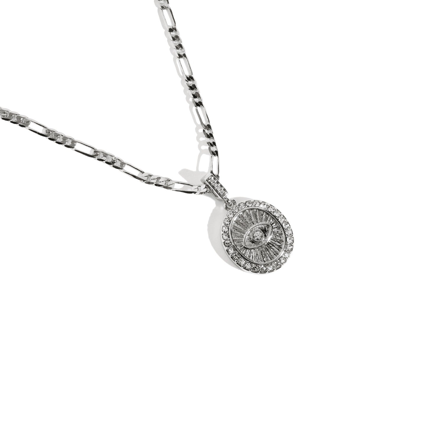 Evil Eye Necklace Silver