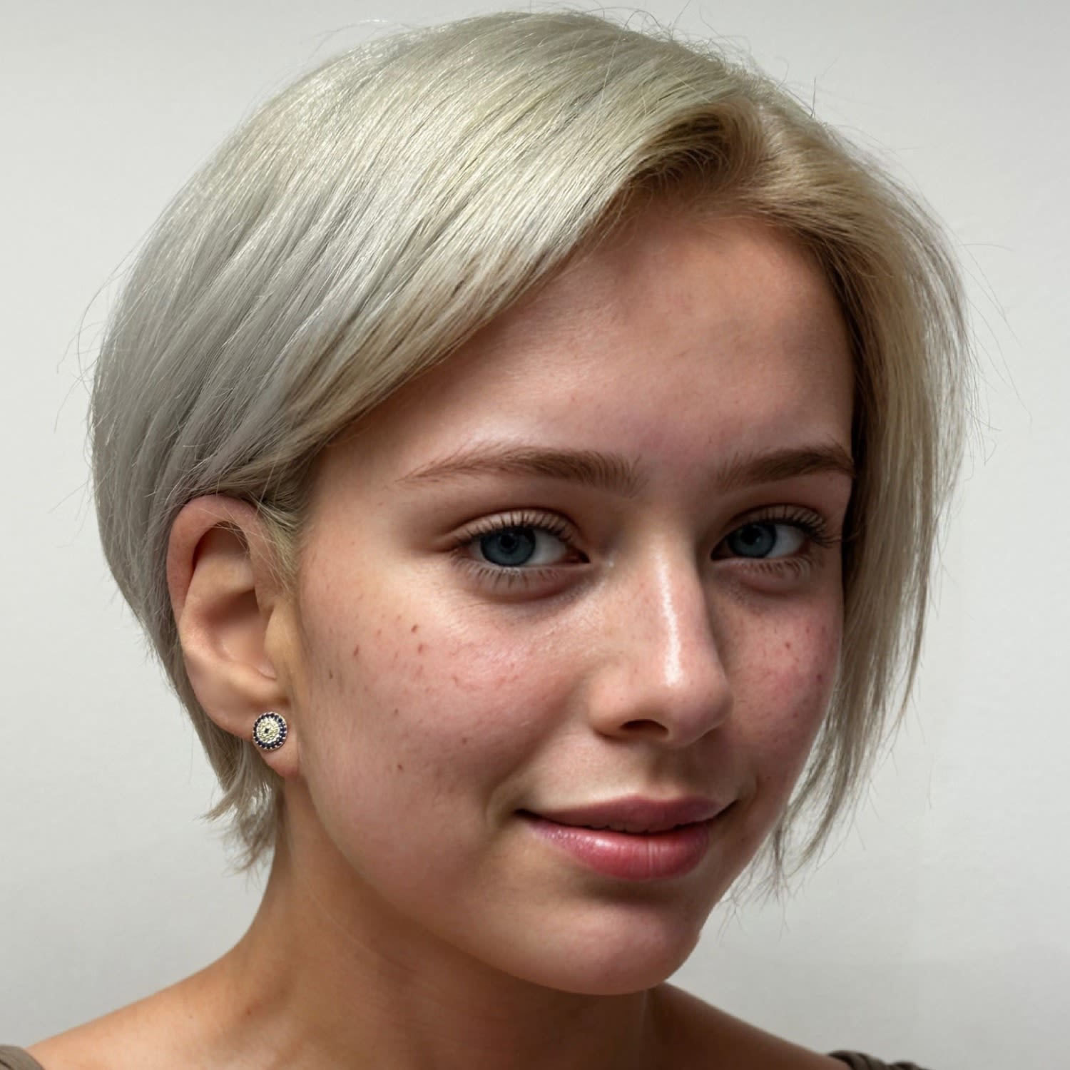 Evil Eye Stud Earrings Gold