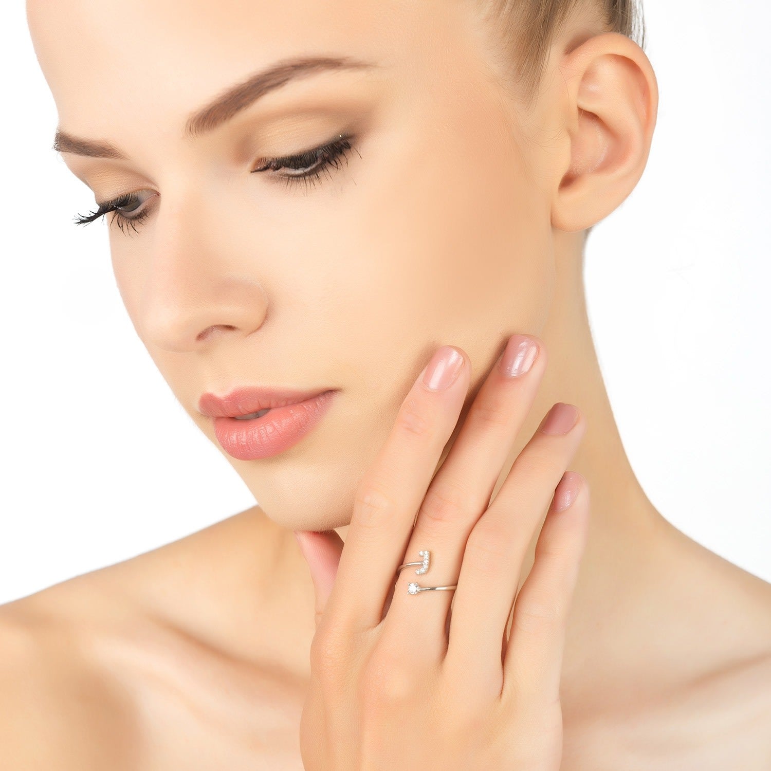 Initial Ring Silver J