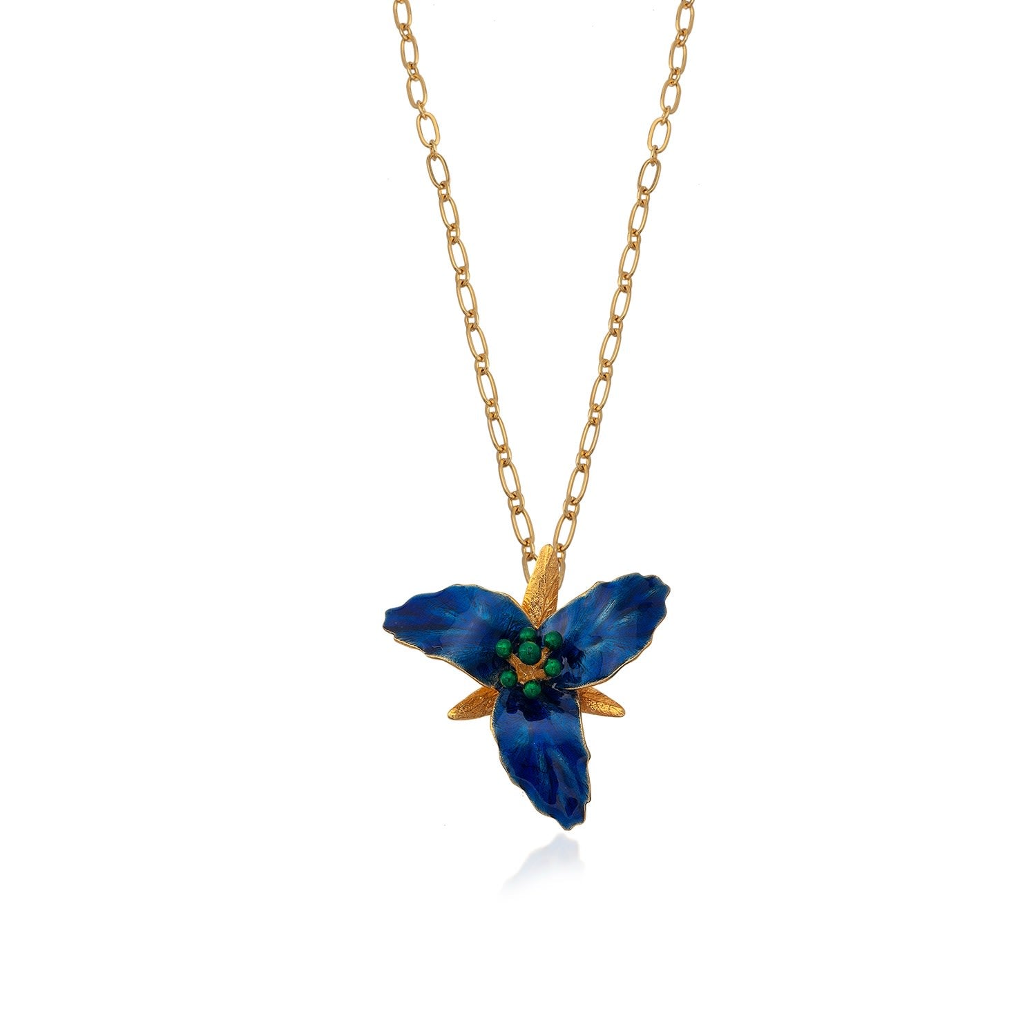 lily flower necklace Milou Jewelry Lily Flower Pendant Necklace