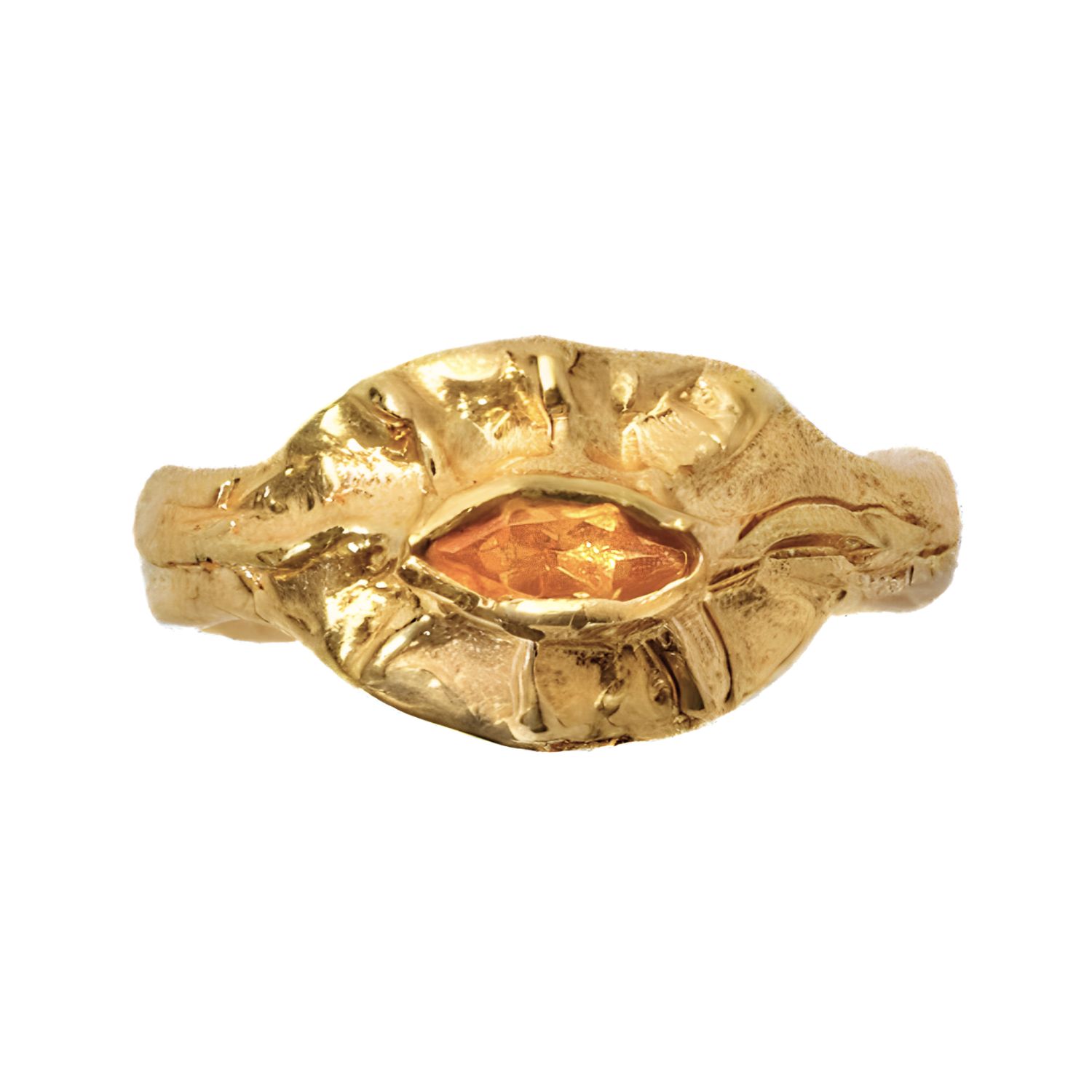Eye Of Ra Citrine Ring