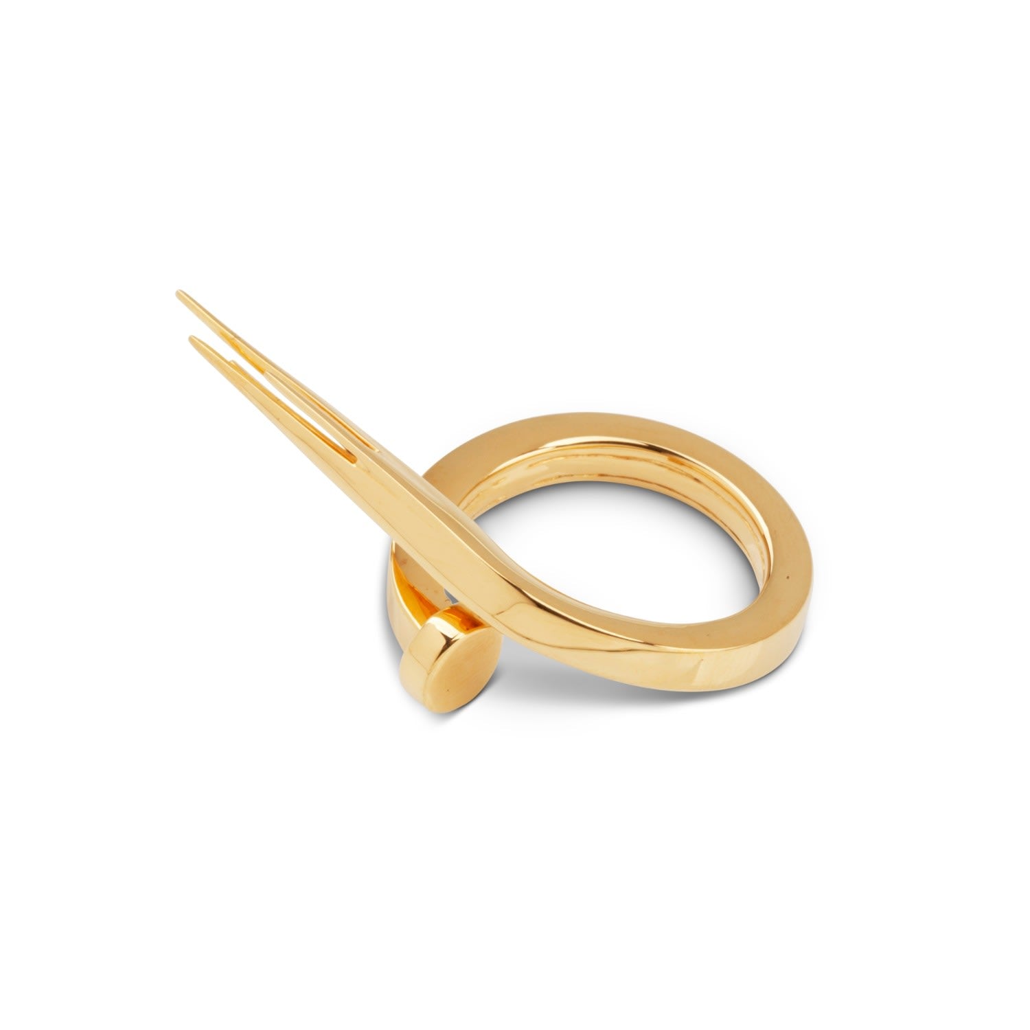 Nail Wrap Ring Gold