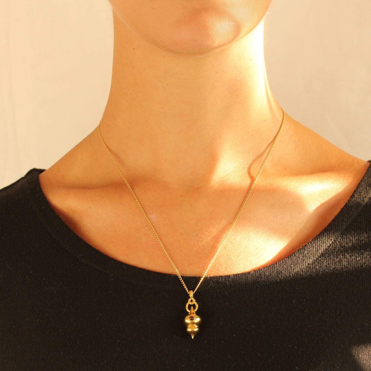 Heloise Necklace - Ruby & Gold
