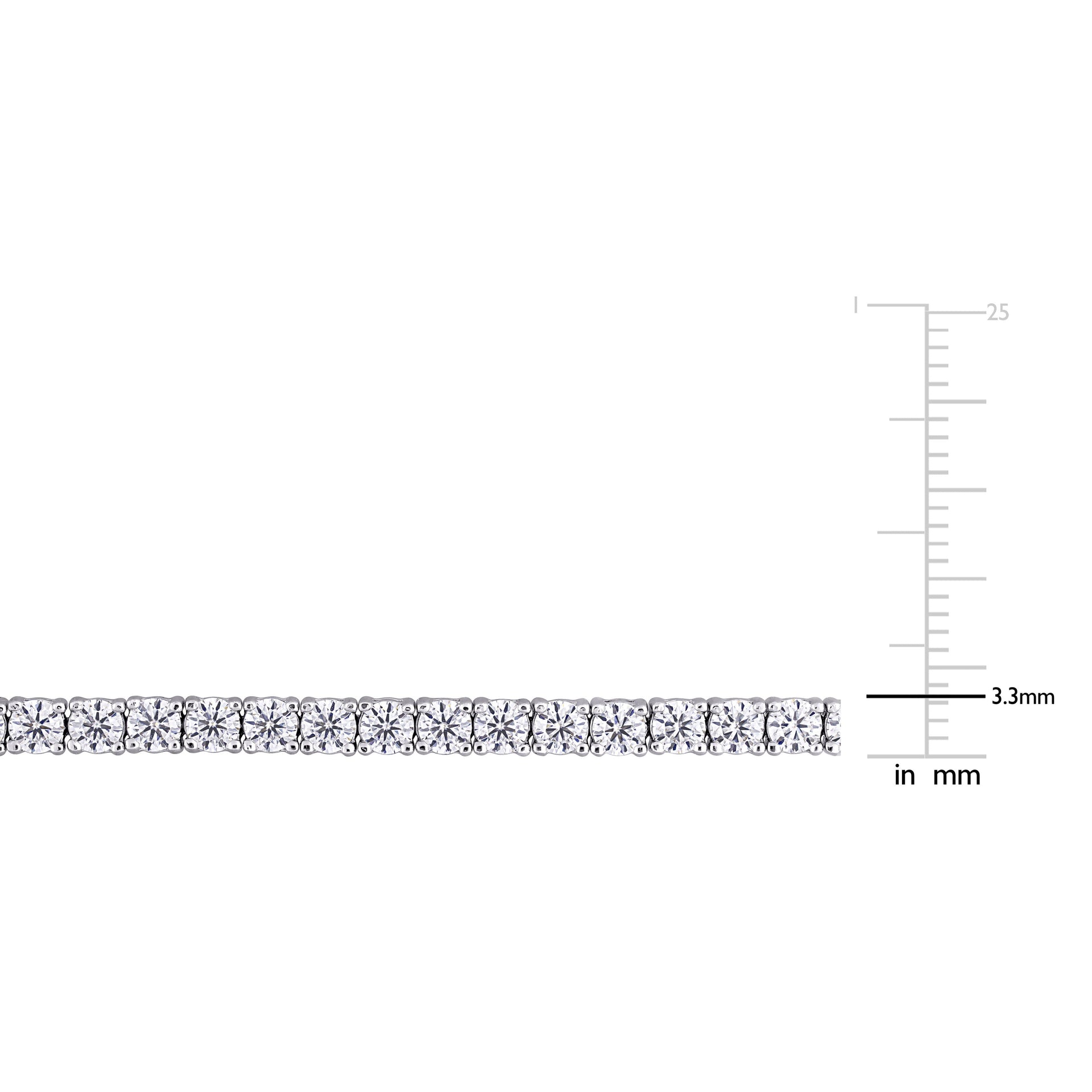 5 1/10 CT DEW Created Moissanite Tennis Bracelet in Sterling Silver