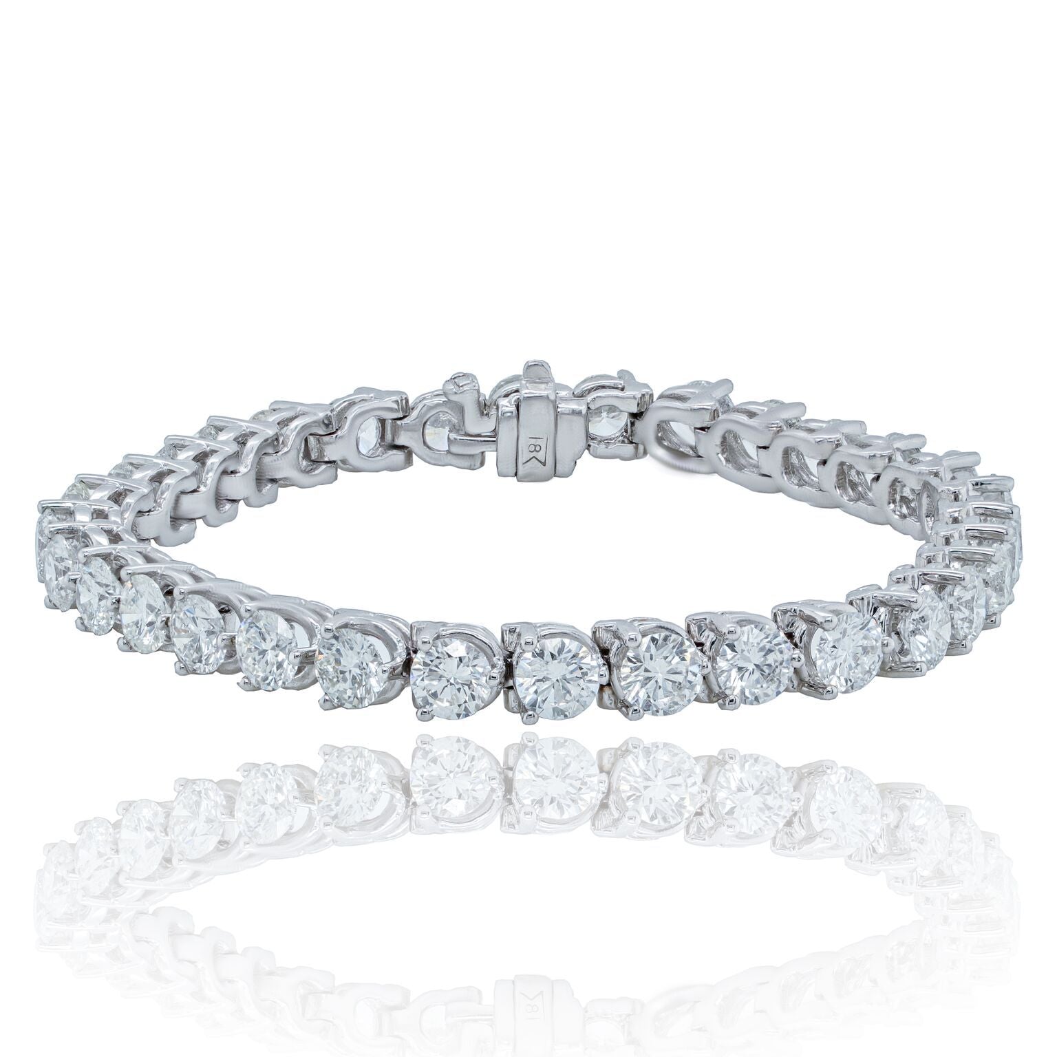 Diana M 7.85 Carat Diamond Tennis Bracelet