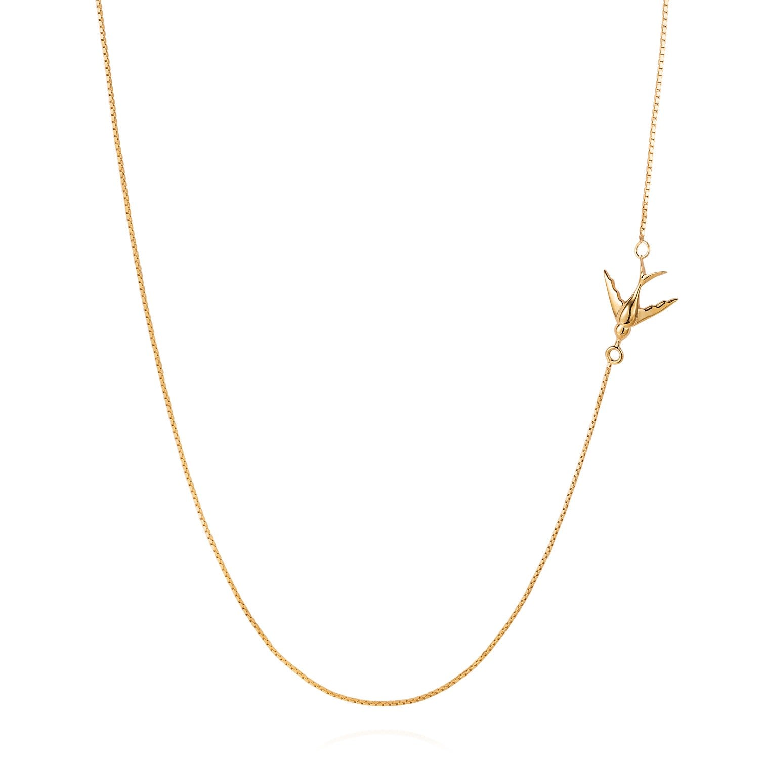 Swallow Necklace – Gold