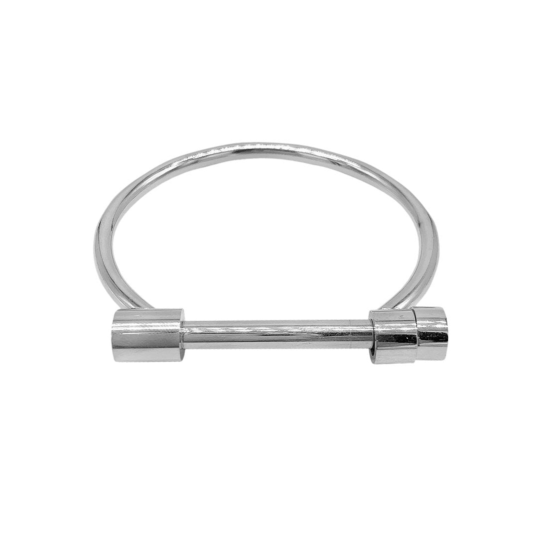 Adornia Screw Cuff silver