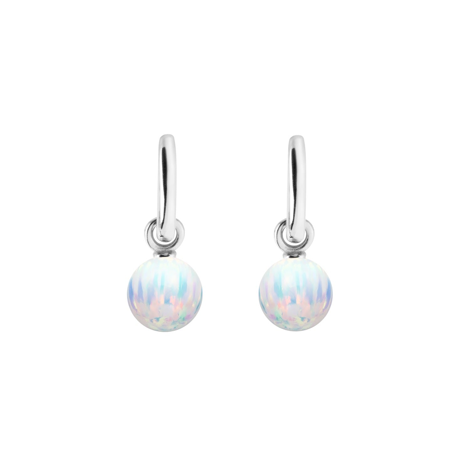 Aetia Ice Opal Earrings - Silver