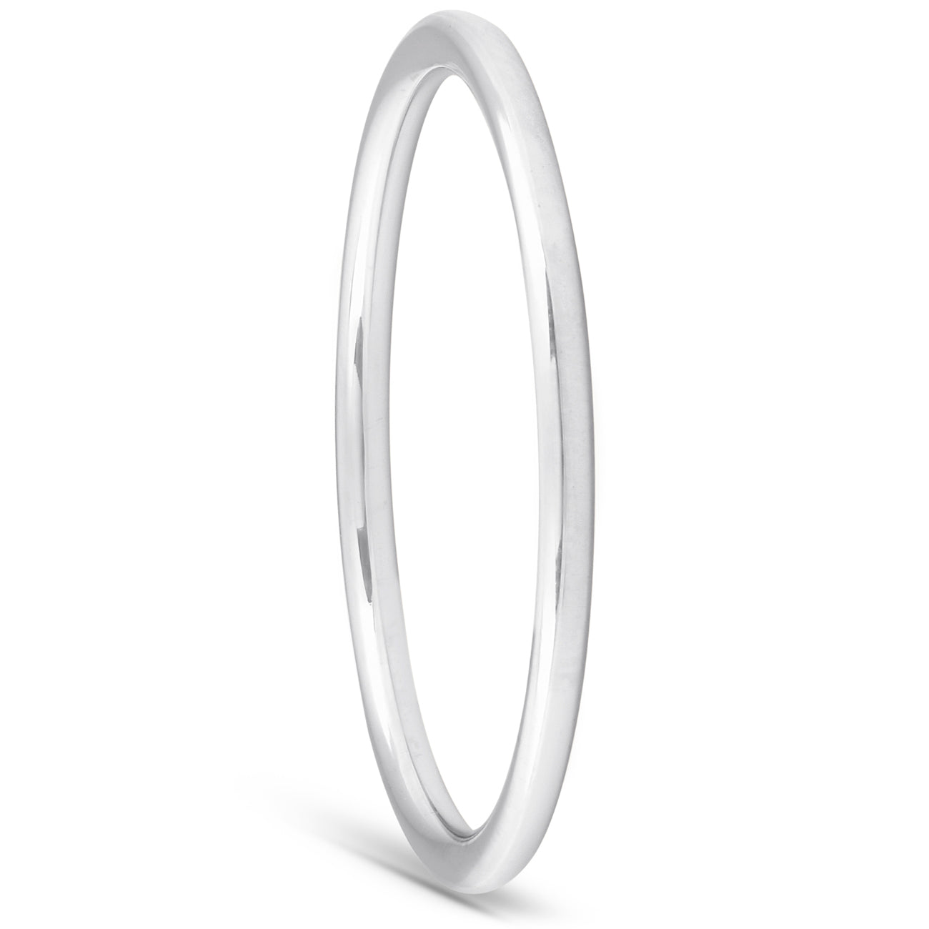 Thin Wire Round Dome 10k Gold High Polished Wedding Band Stackable Ring