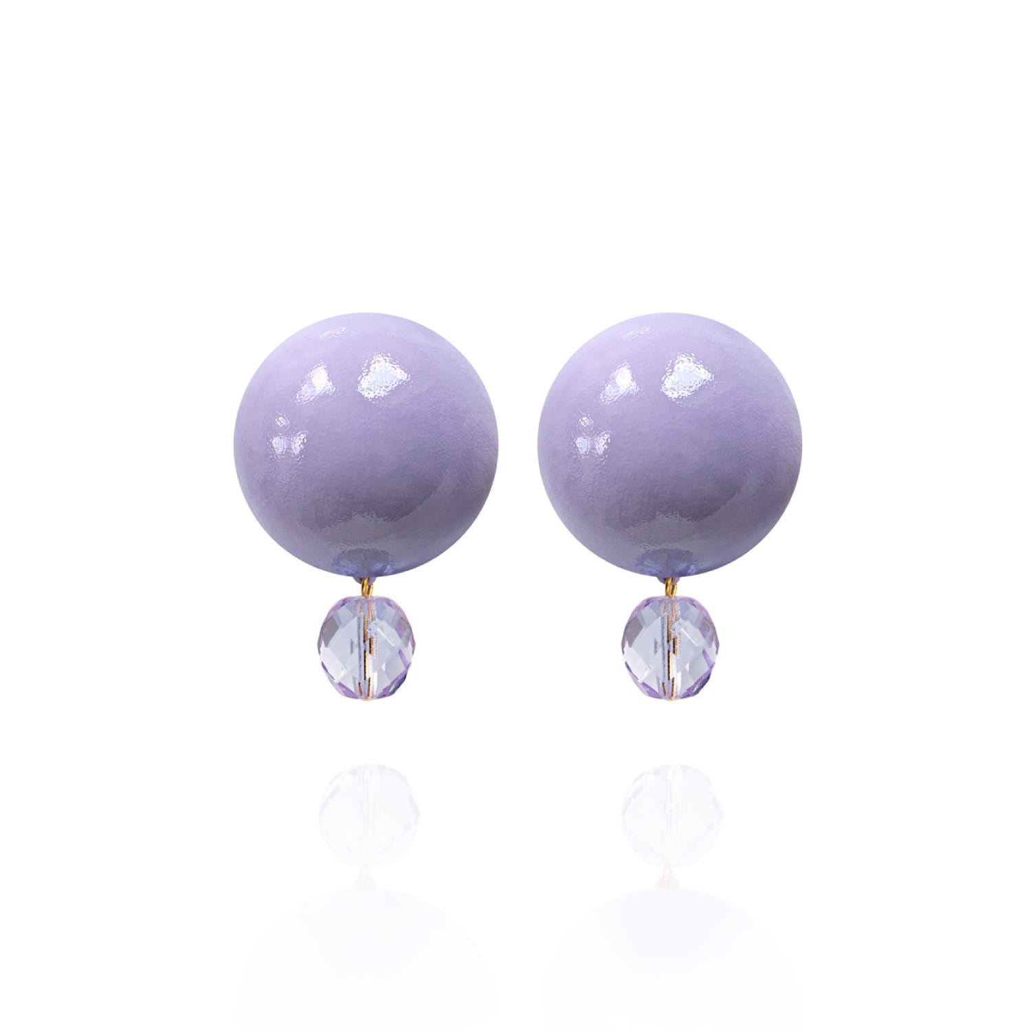 Luna Earrings In Pale Periwinkle