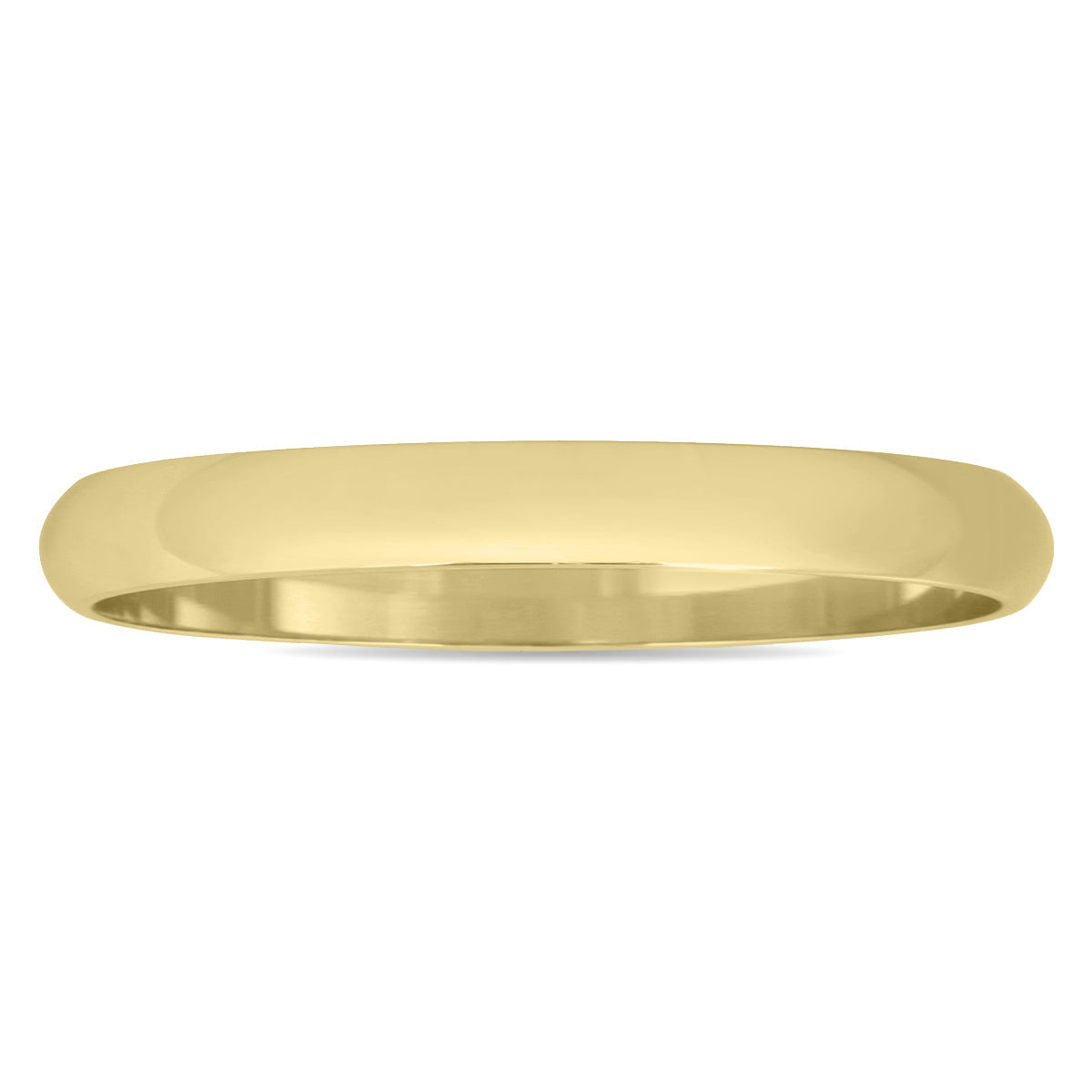2Mm Domed Wedding Band In 10K Yellow Gold