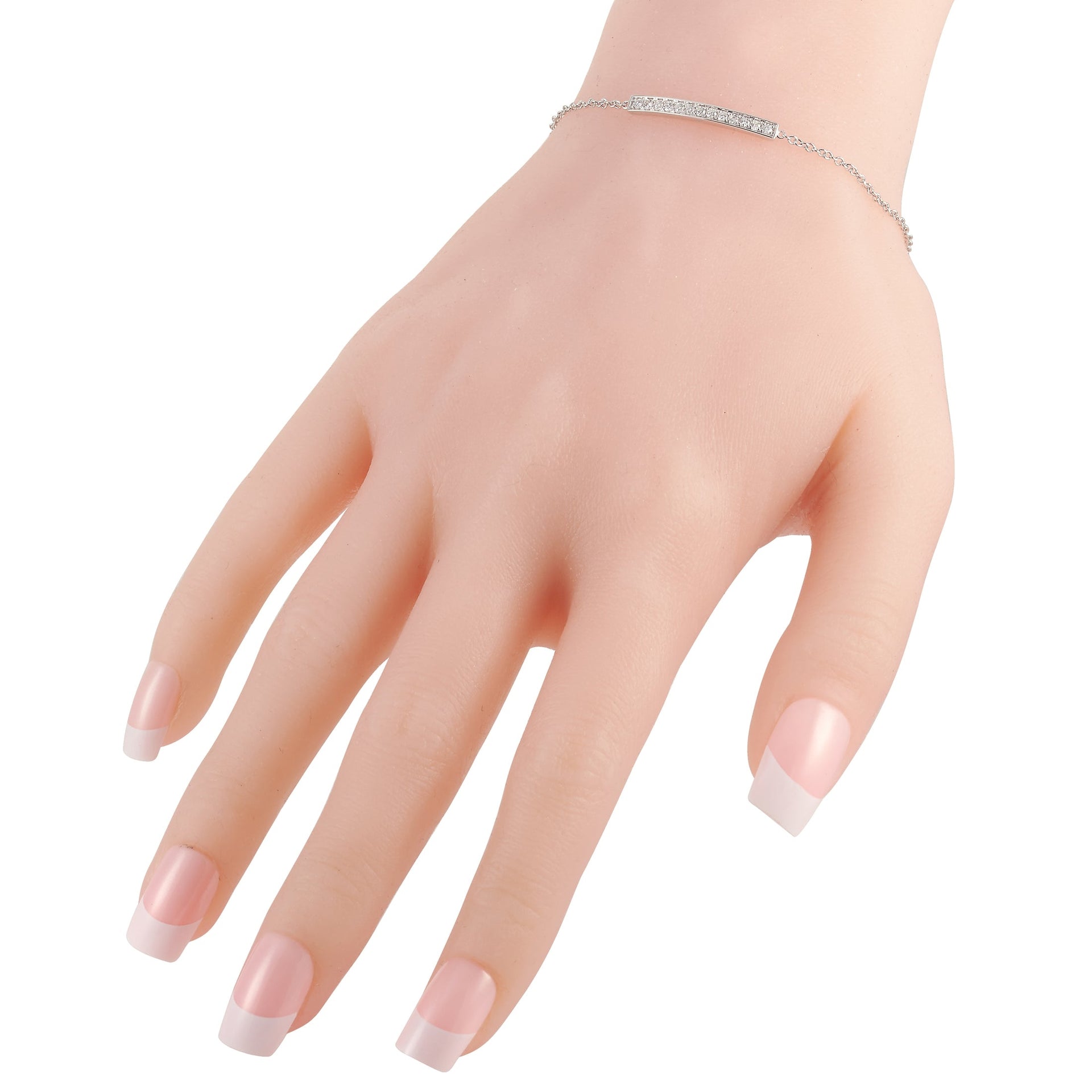 14K White Gold 0.25 ct Diamond Bracelet