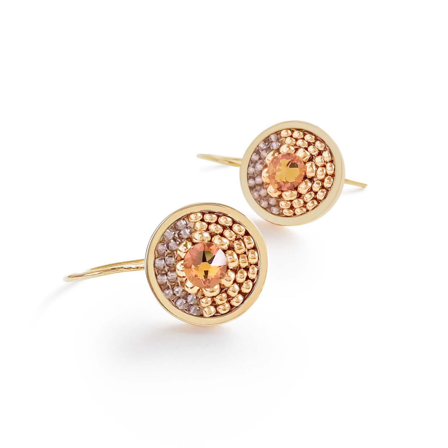 Infinity Drop Earrings - Damask