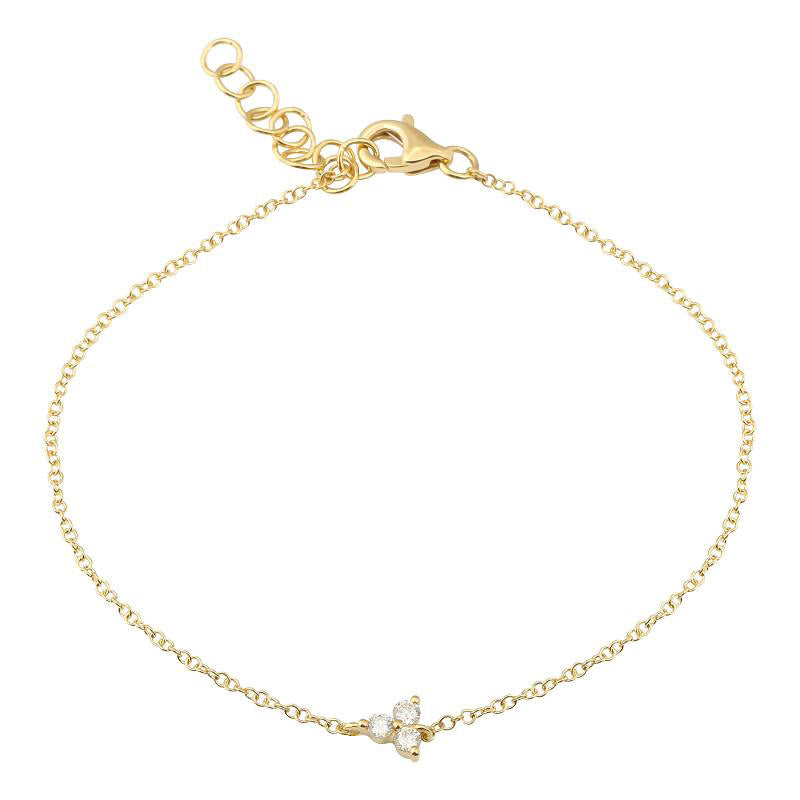 Gold Diamond Trio Bracelet