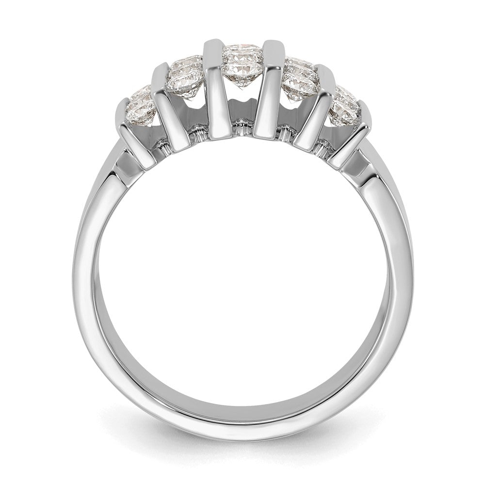 14k White Gold Lab Grown Diamond Wedding Band Ring 1ct Clarity- VS Color- G-H