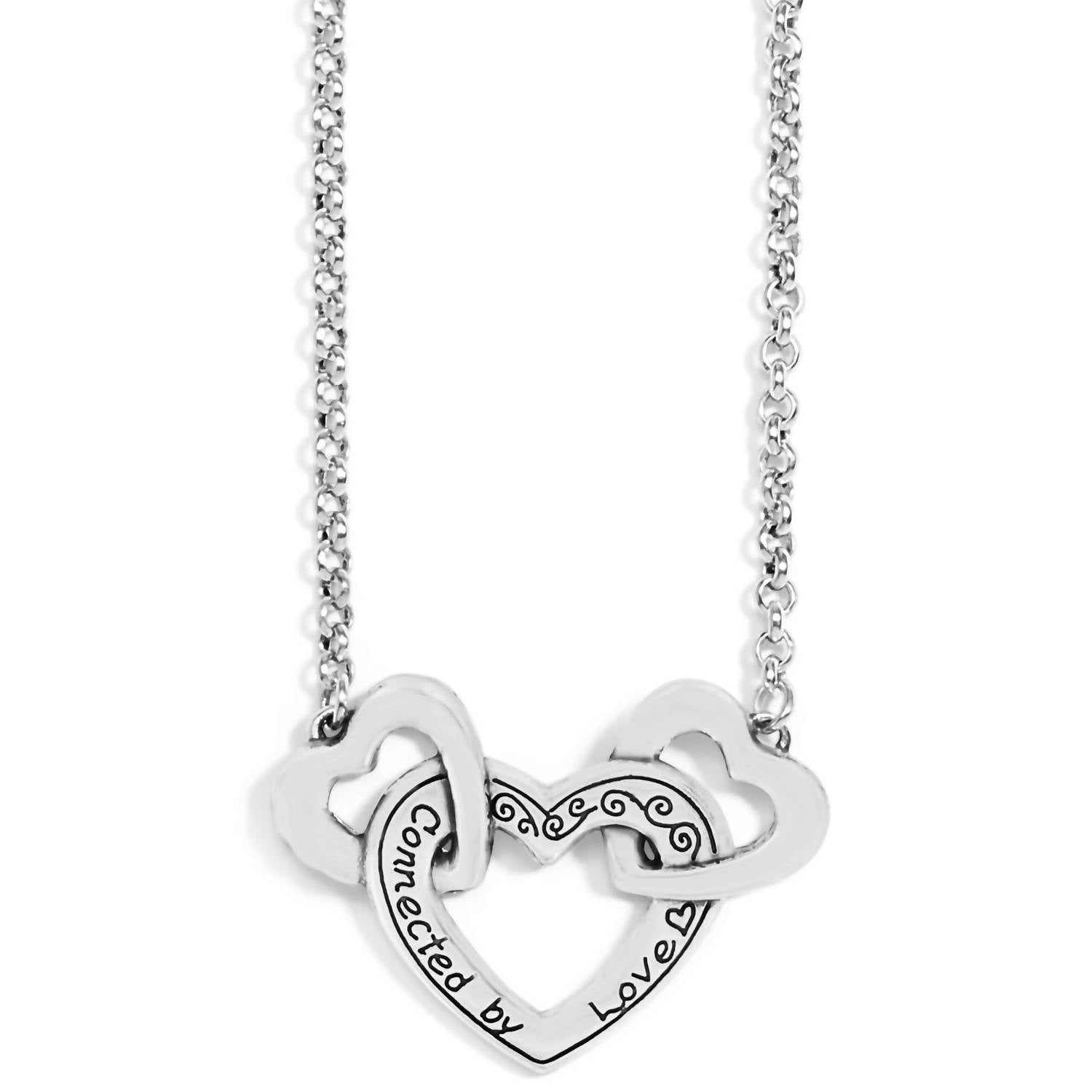 Women's Connected By Love Necklace In Silver