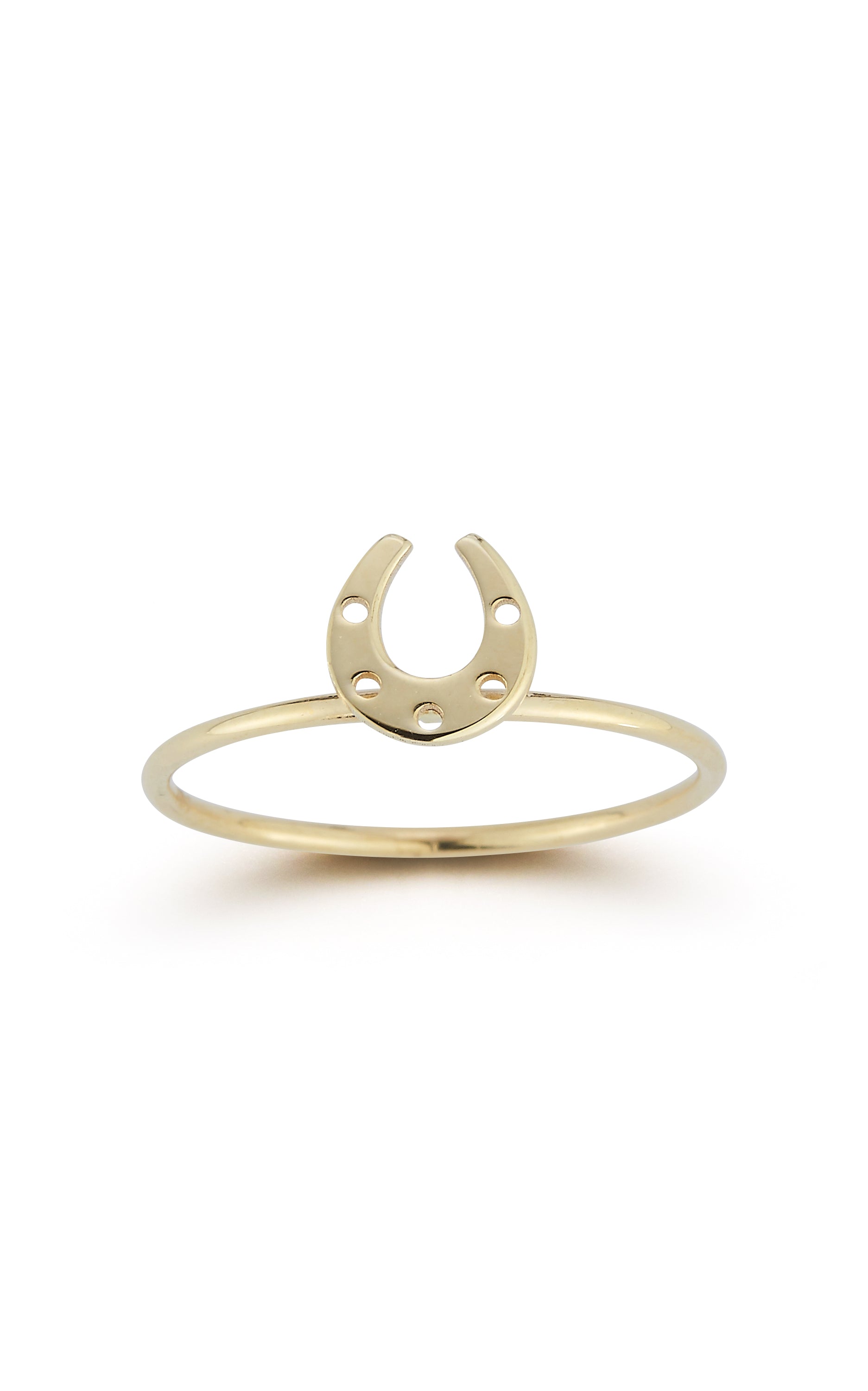 14K Gold Horse Shoe Ring