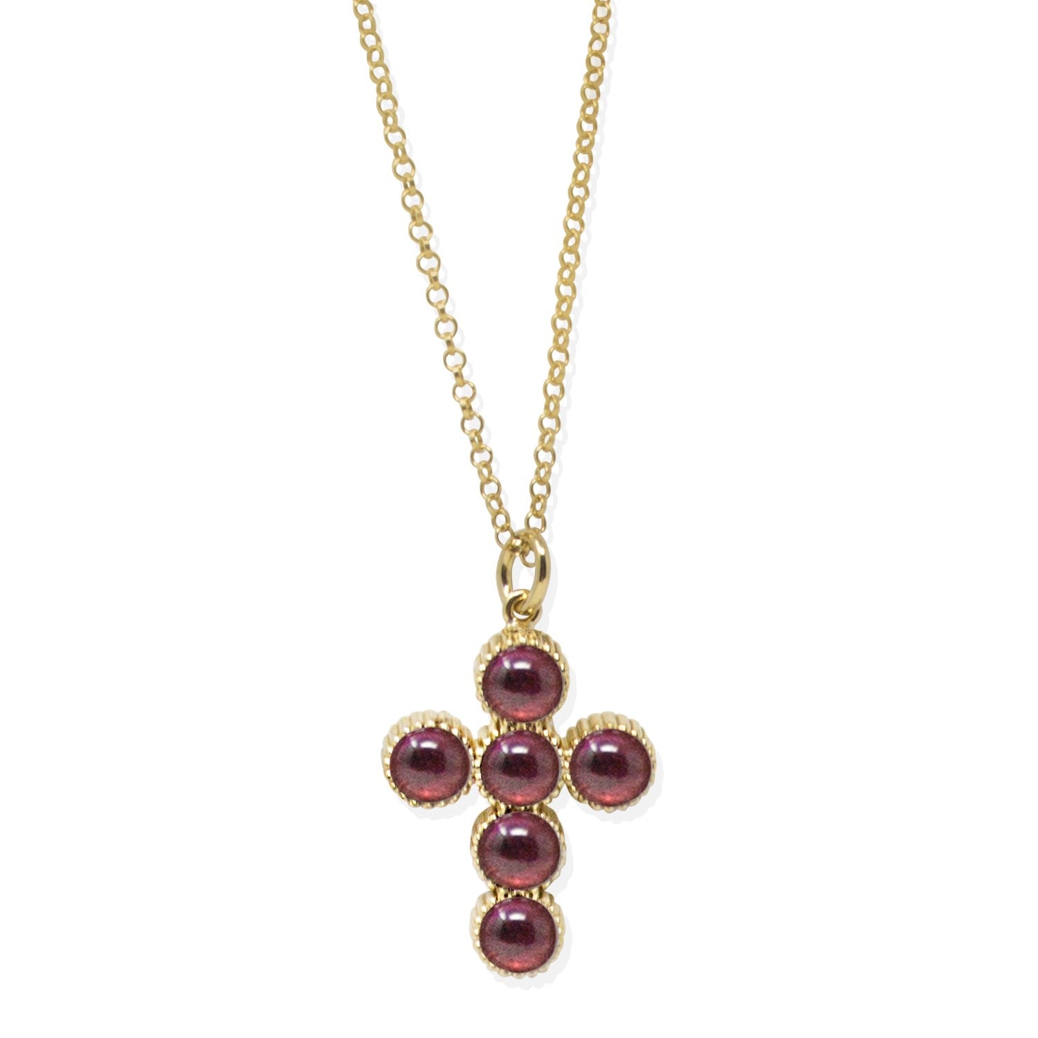 Hope Gold-Plated Rhodolite Necklace