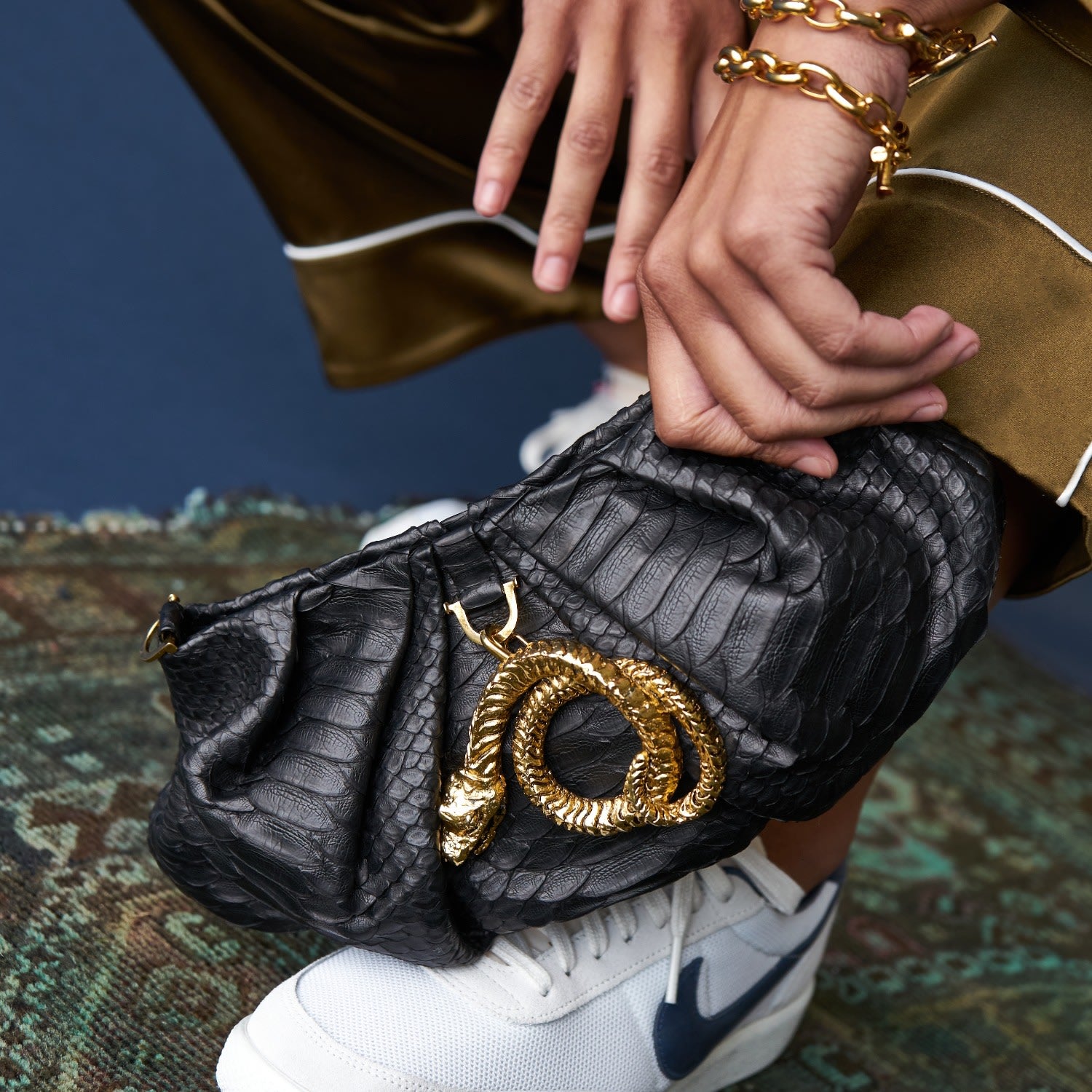 Gold Snake Clip-On Charm