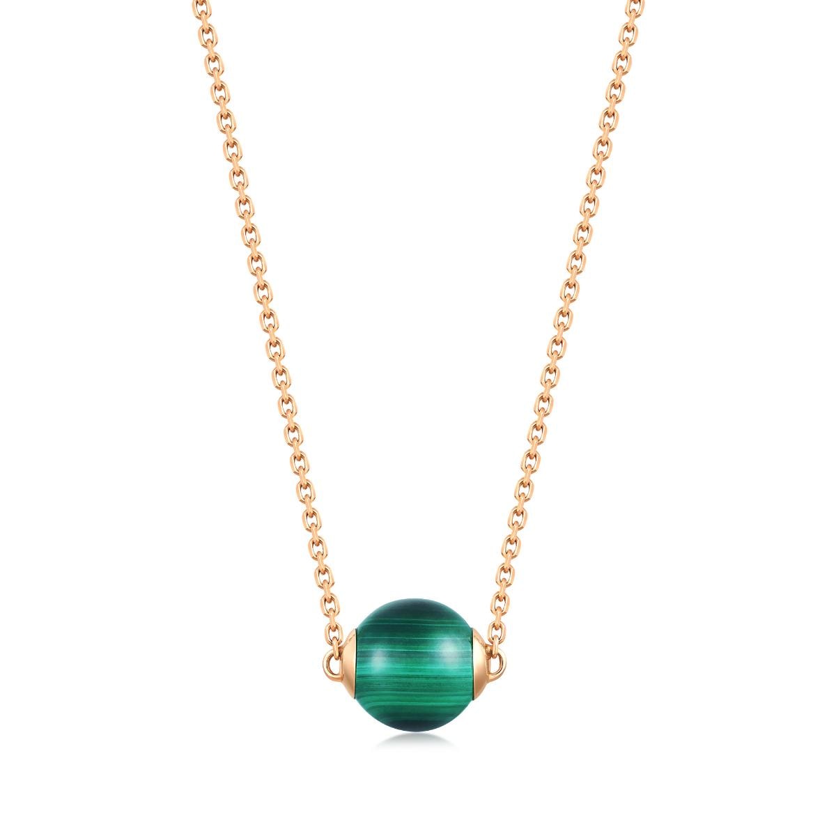 cosmos-18k-rose-gold-malachite-necklace-chow-sang-sang