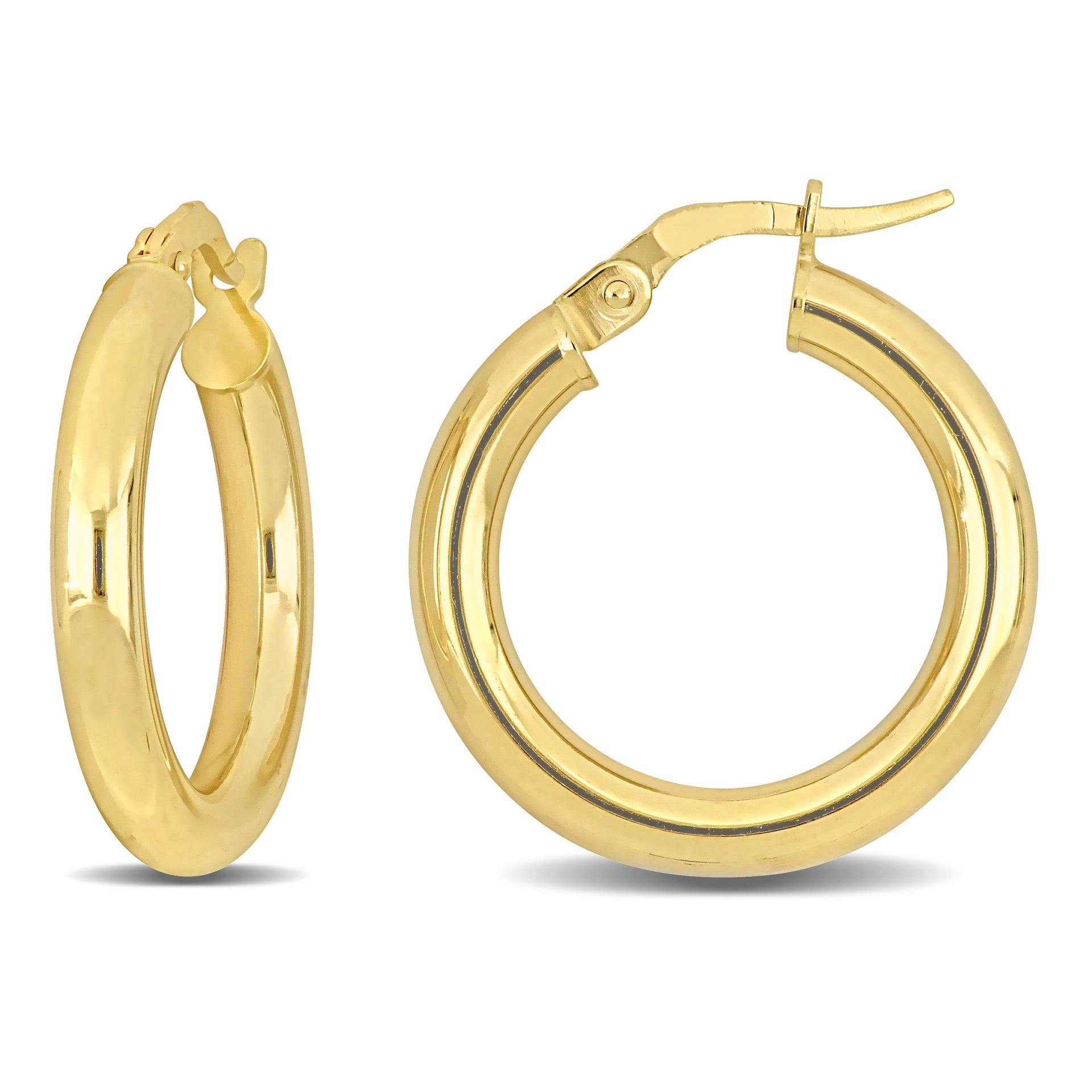 Mimi & Max 20mm Hoop Earrings in 14k Yellow Gold